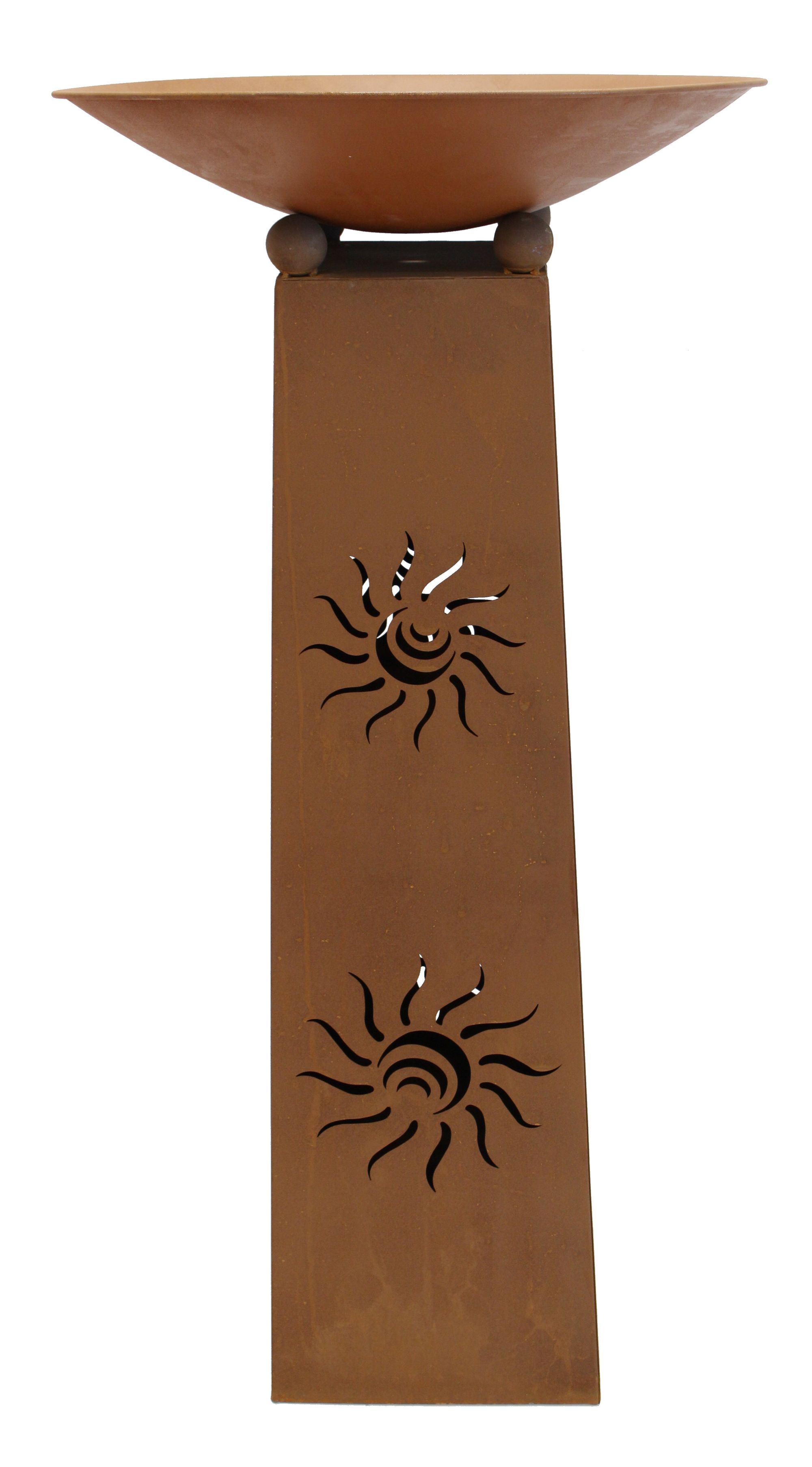 Säule "Sonne", 2tlg. im Frank Flechtwaren Online Shop für Feuerschalen kaufen Säule "Sonne", 2tlg. im Frank Flechtwaren Online Shop für Feuerschalen kaufen