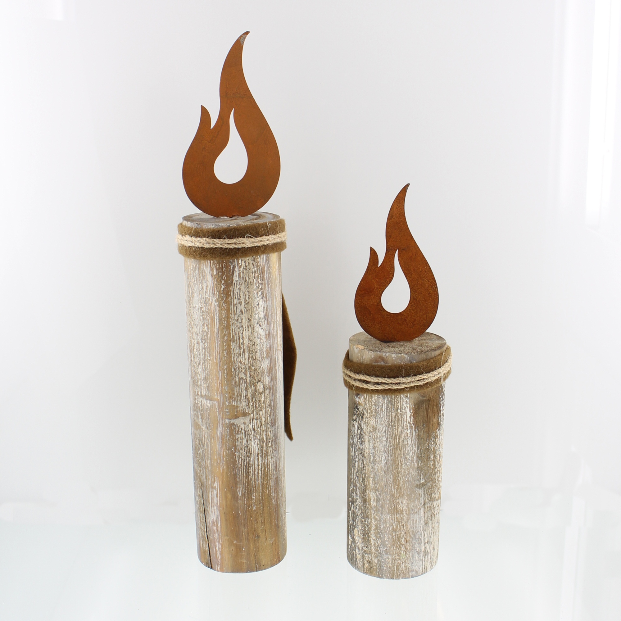 Säule "Flammendes Herz", 2er Set im Frank Flechtwaren Online Shop für Herbst kaufen Säule "Flammendes Herz", 2er Set im Frank Flechtwaren Online Shop für Herbst kaufen