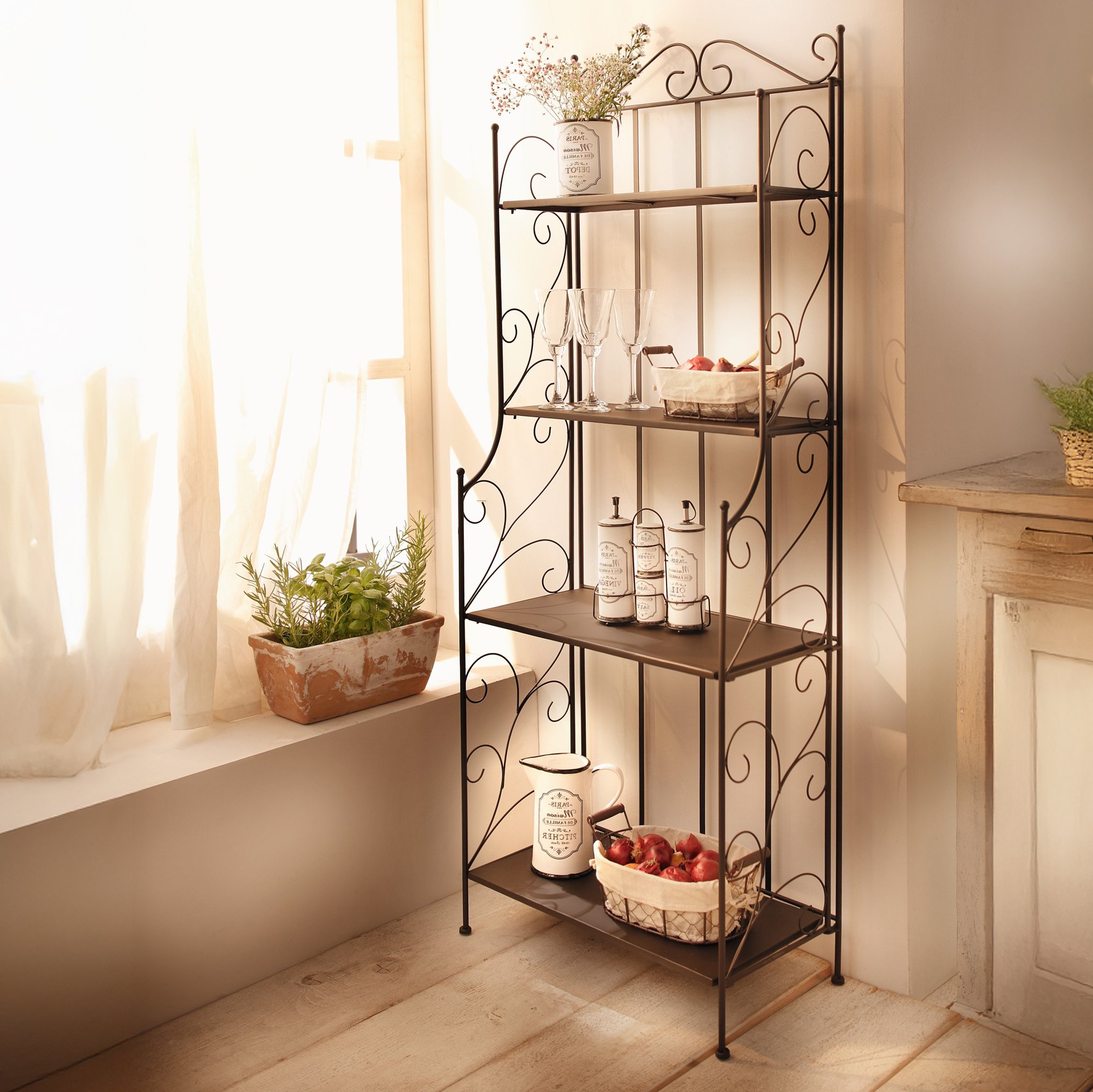 Metallregal "Toskana"  im Frank Flechtwaren Online Shop kaufen