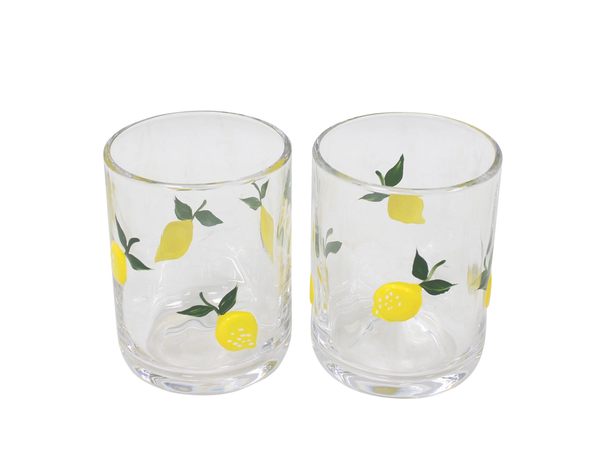 Glas "Zitrone", 2er Set  im Frank Flechtwaren Online Shop kaufen