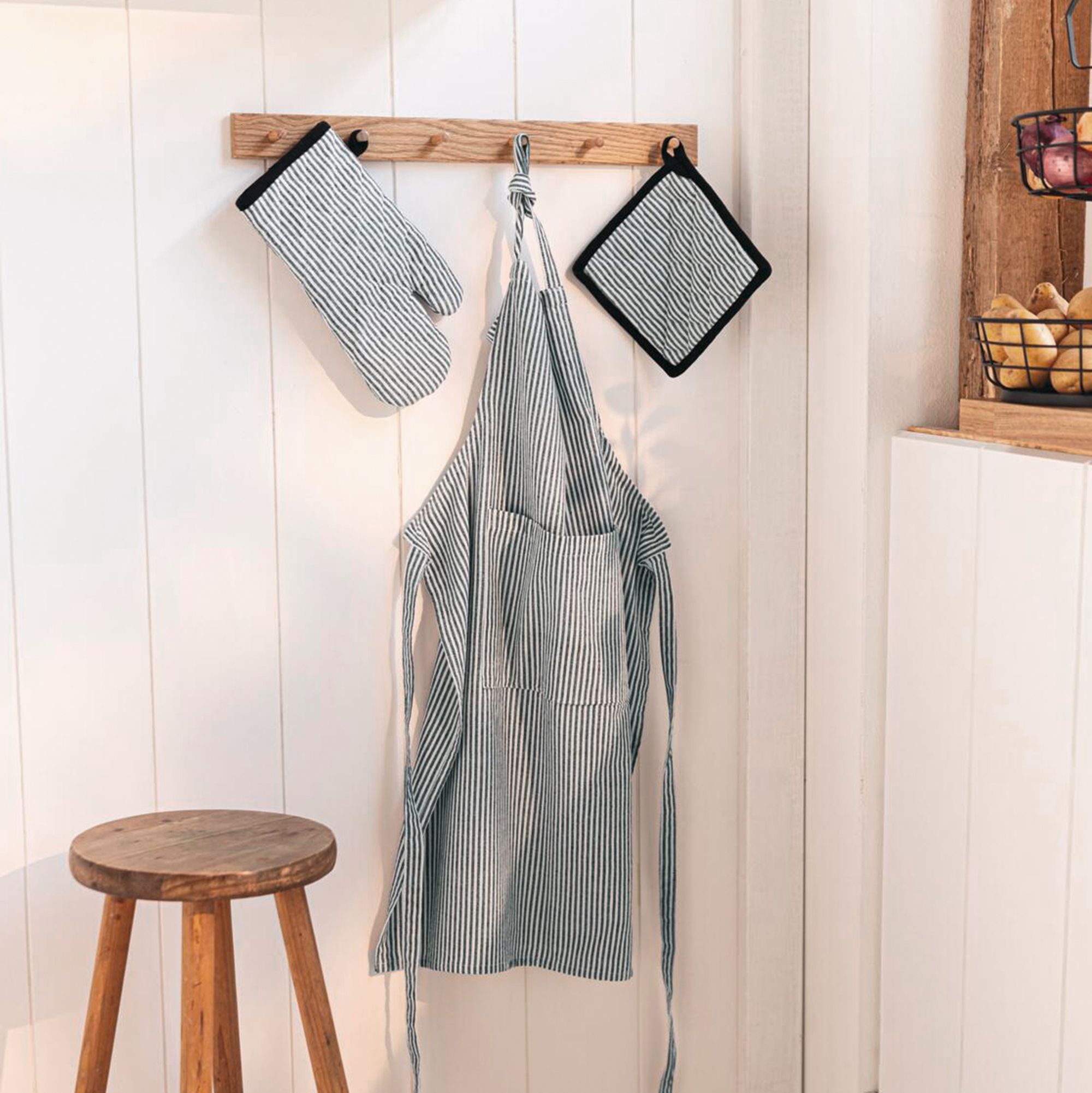 Küchenhelfer "Streifen", 3tlg.  im Frank Flechtwaren Online Shop kaufen