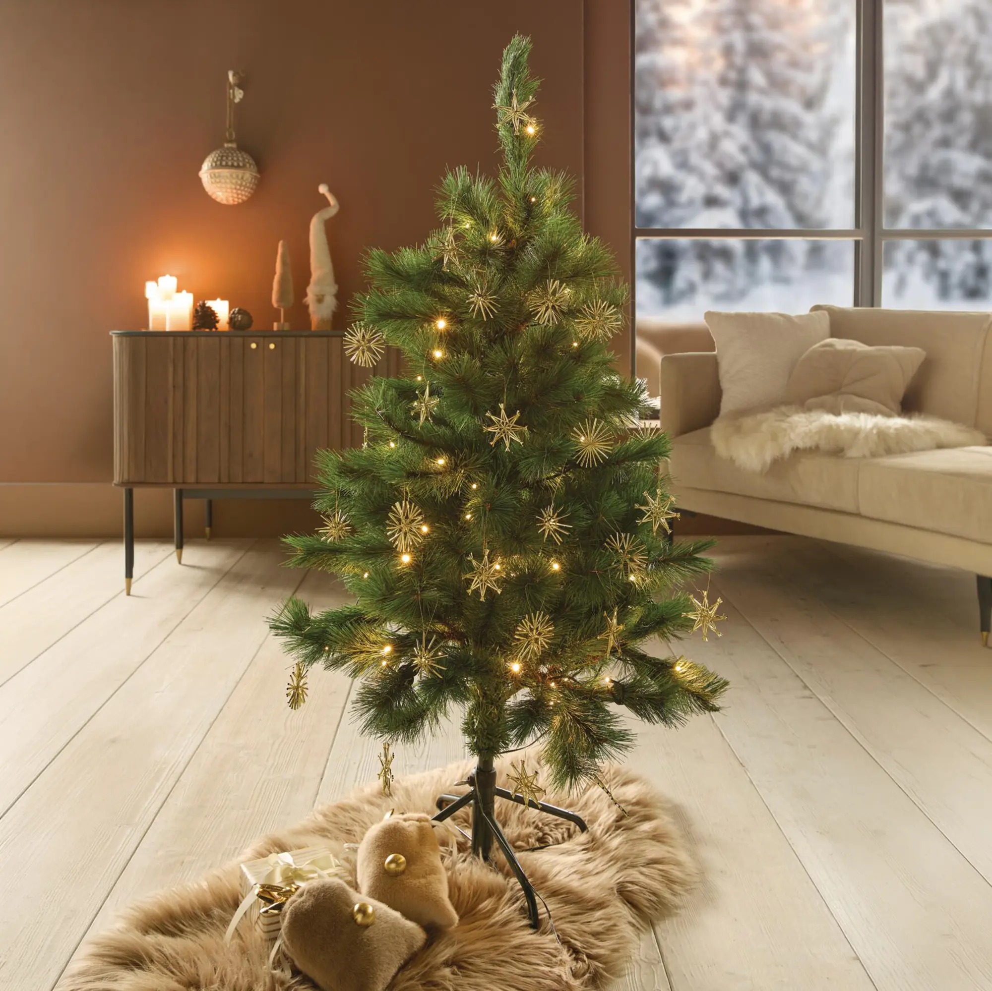 Weihnachtsstern "Gold", 32er Set  im Frank Flechtwaren Online Shop für Dekohänger  kaufen