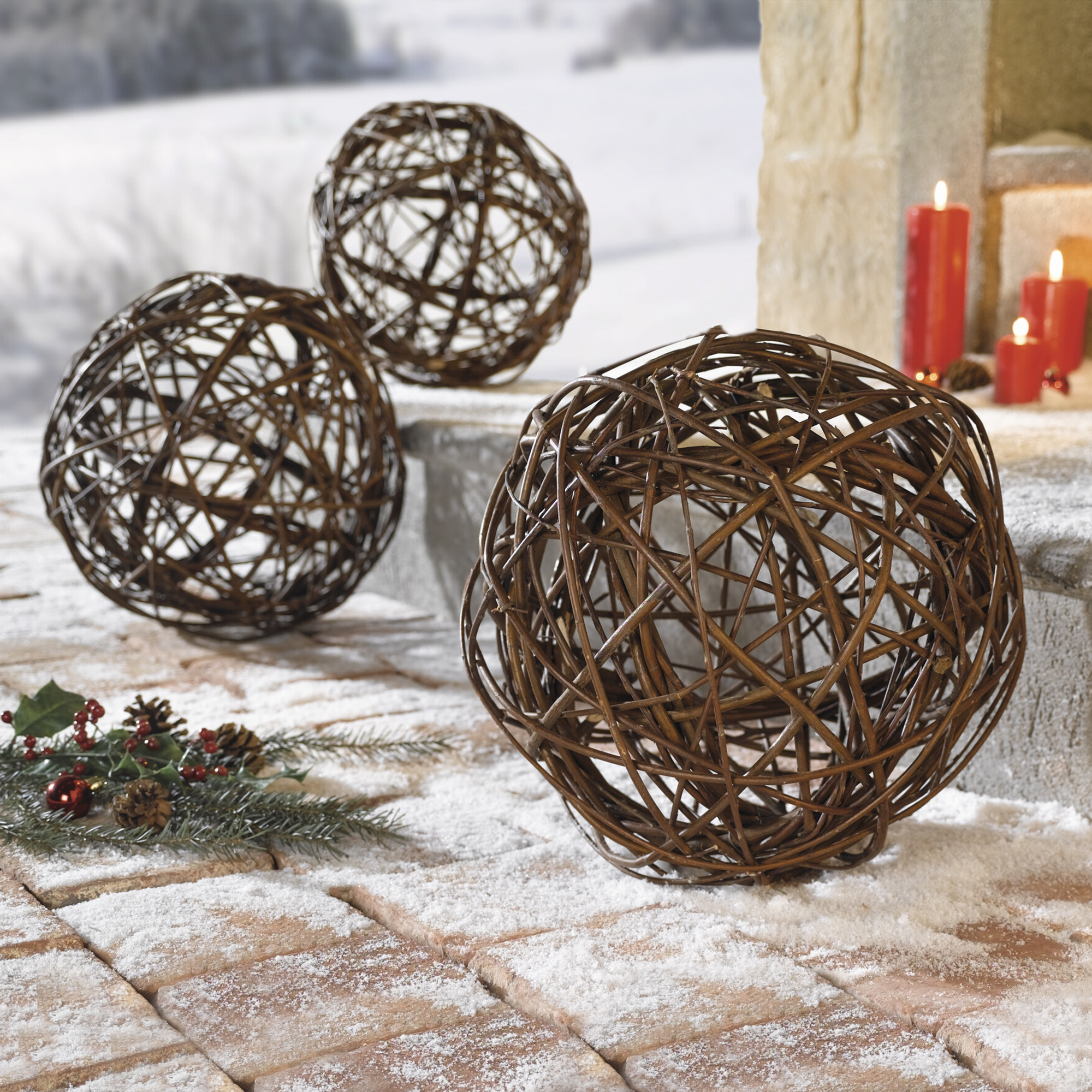 Kugel im Frank Flechtwaren Online Shop für Weihnachten kaufen Kugel im Frank Flechtwaren Online Shop für Weihnachten kaufen