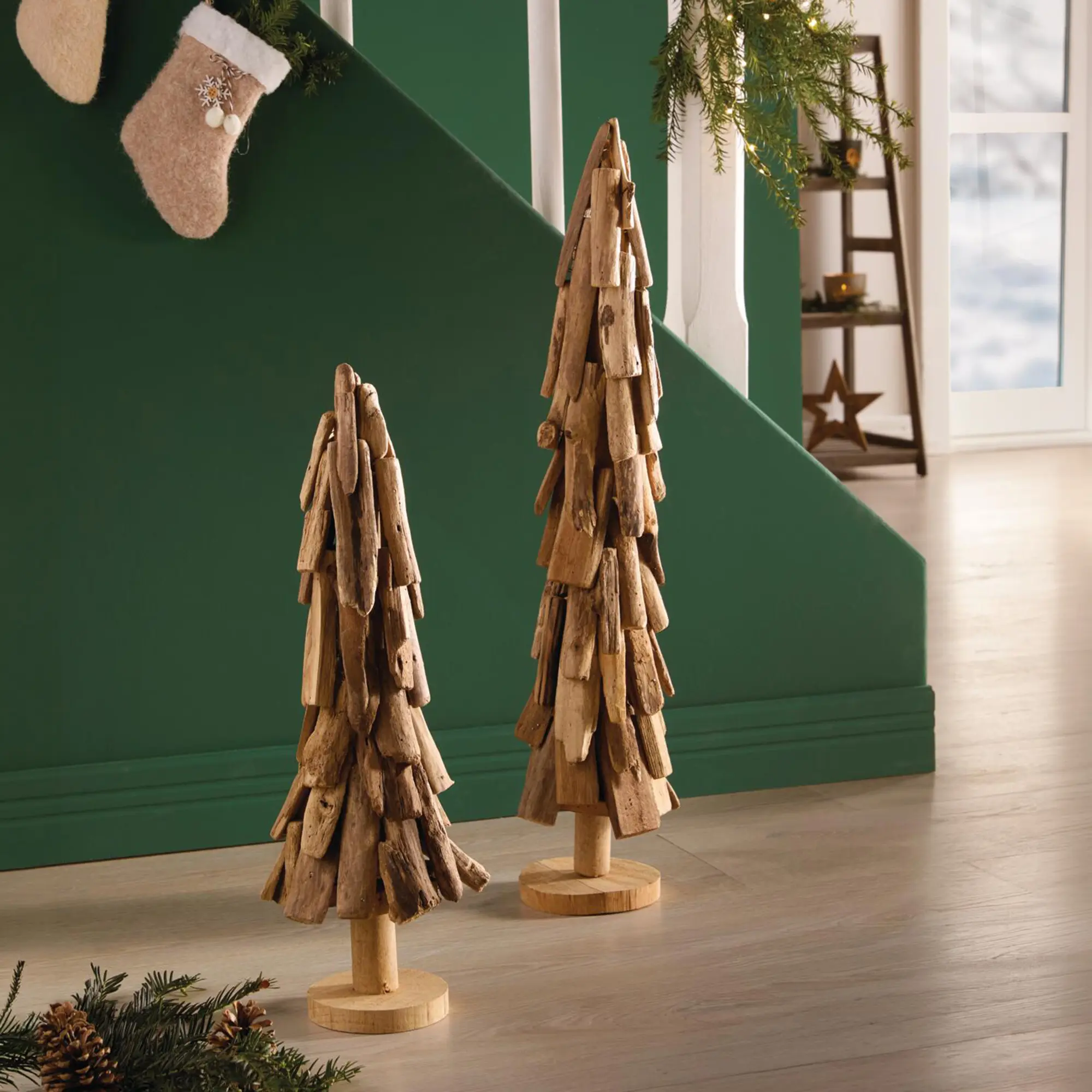 Tanne "Woodland Christmas", 2er Set  im Frank Flechtwaren Online Shop kaufen