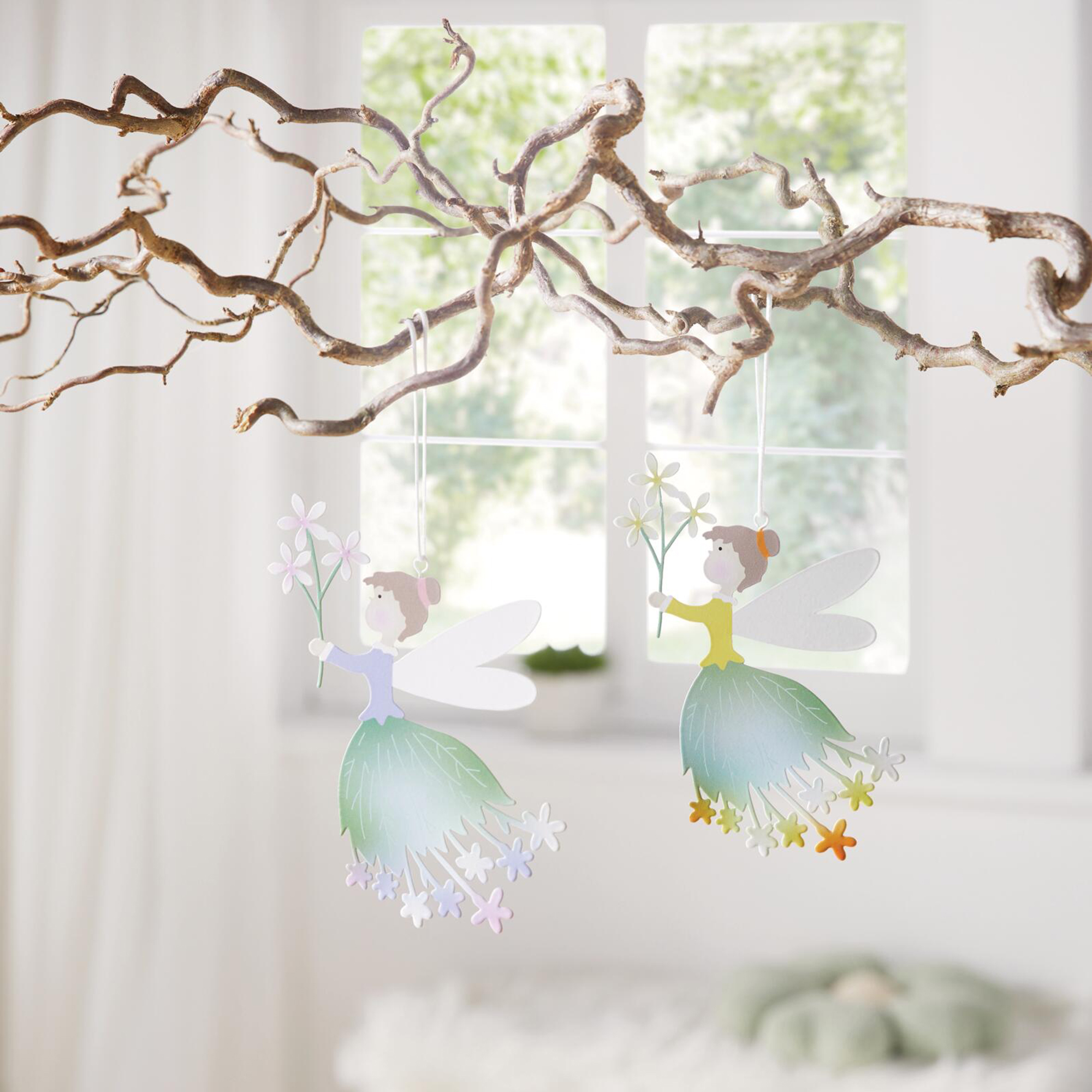 Hänger "Fee mit Blütenkleid", 2er Set  im Frank Flechtwaren Online Shop für Gerade eingetroffen kaufen