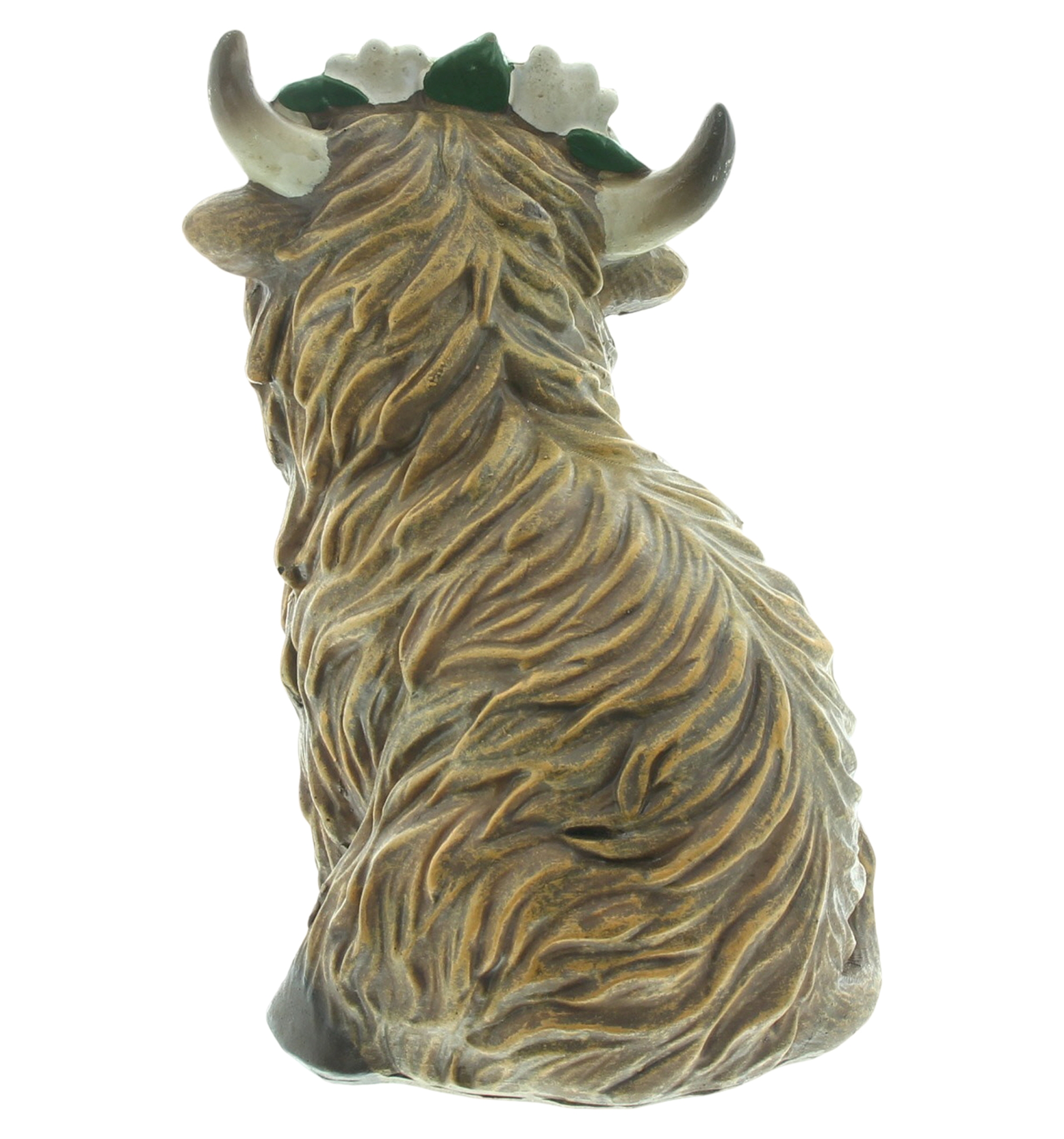 Dekofigur "Stier mit Blumenkranz"  im Frank Flechtwaren Online Shop für Dekofiguren kaufen