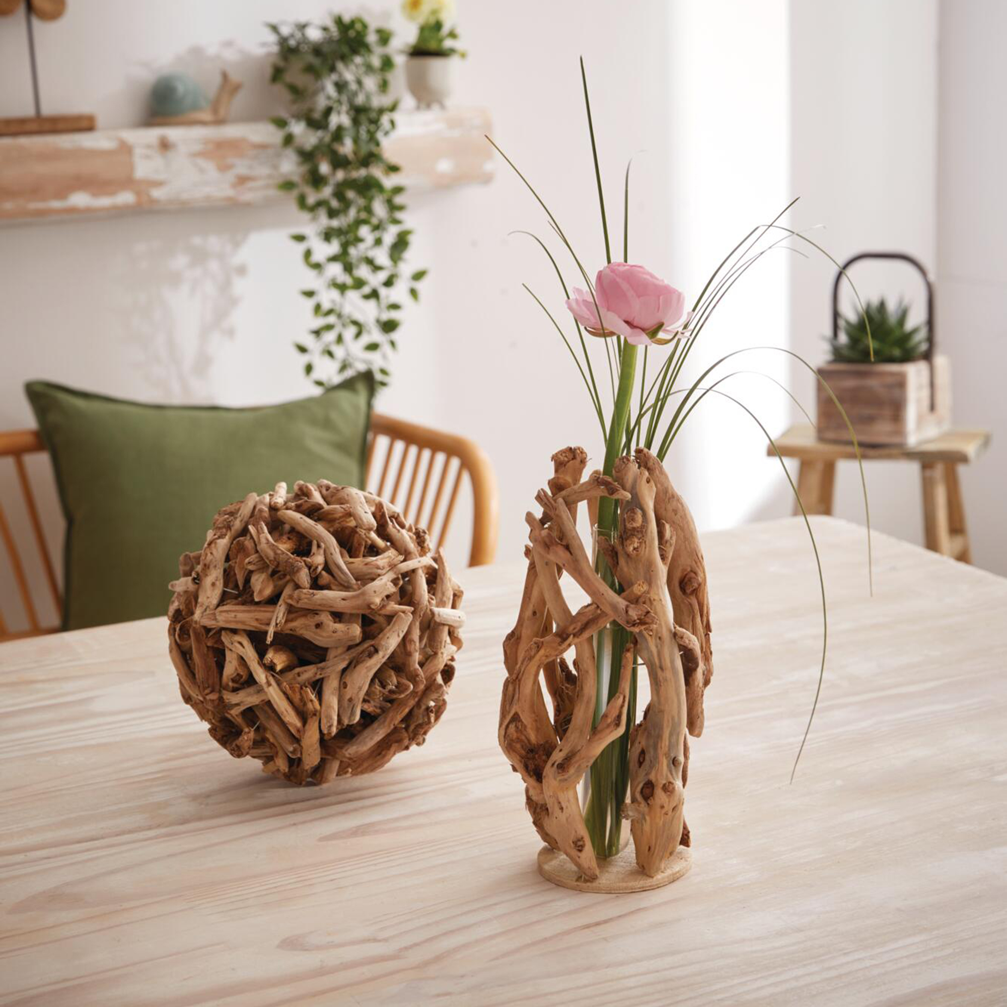 Vase "Wurzelholz"  im Frank Flechtwaren Online Shop für Dekovasen kaufen