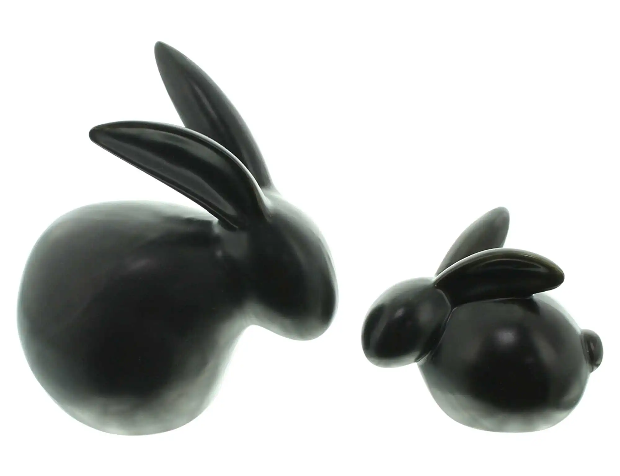 Hase "Black", 2er Set  im Frank Flechtwaren Online Shop für Ostern kaufen