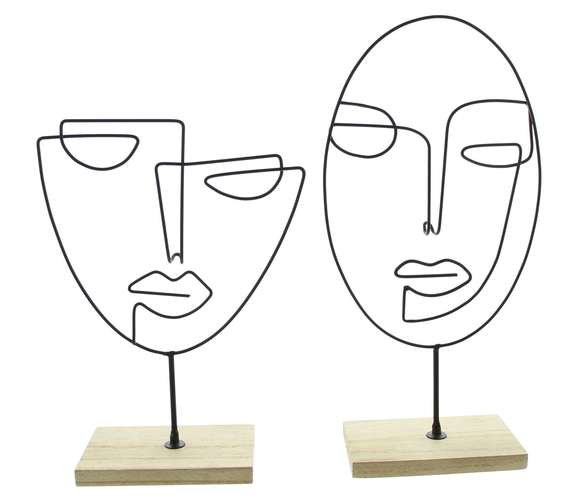Metalldeko "Gesicht", 2er Set im Frank Flechtwaren Online Shop für Restposten kaufen Metalldeko "Gesicht", 2er Set im Frank Flechtwaren Online Shop für Restposten kaufen