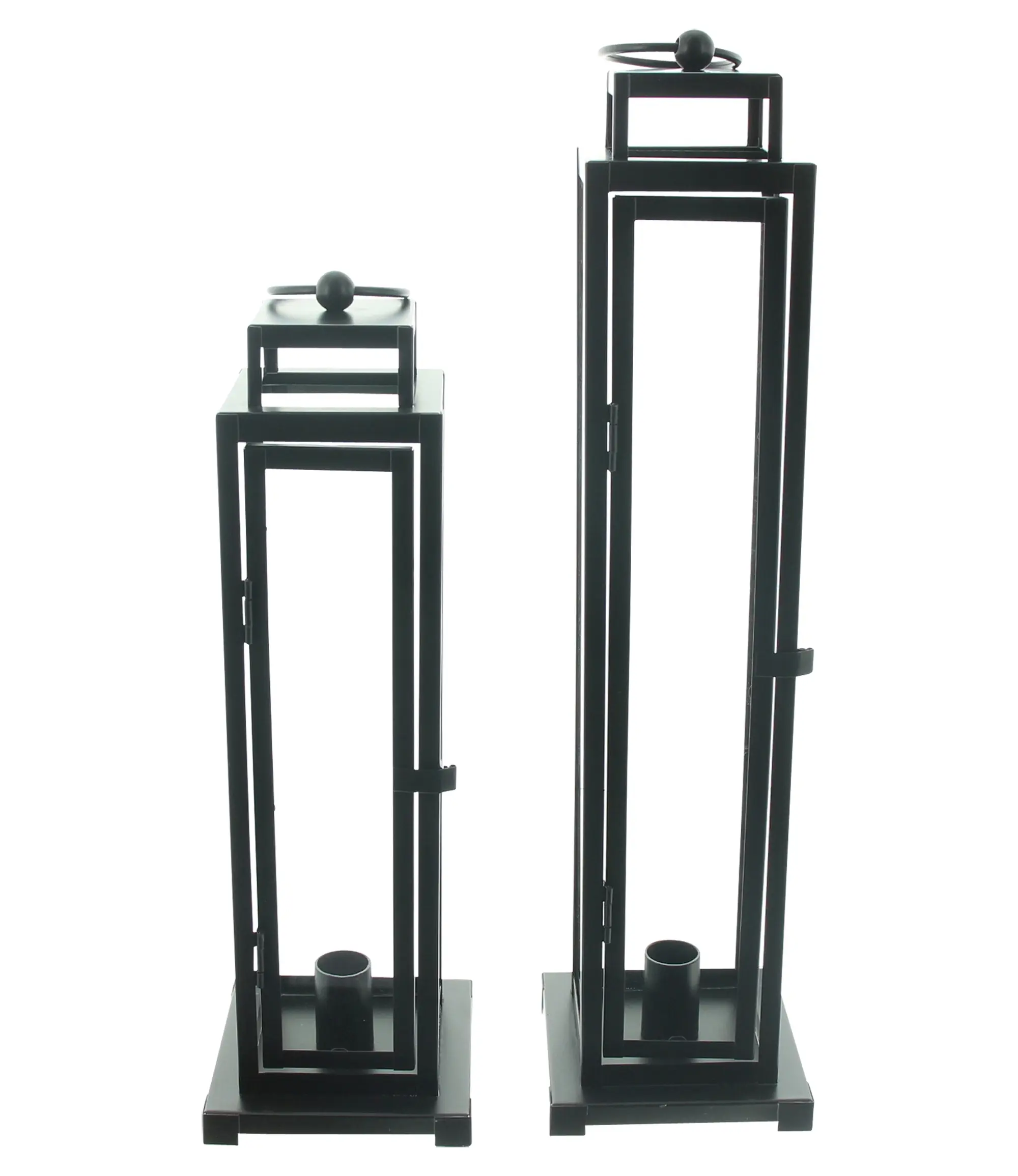 Laterne "Modern Black", 2er Set im Frank Flechtwaren Online Shop für Laternen kaufen Laterne "Modern Black", 2er Set im Frank Flechtwaren Online Shop für Laternen kaufen