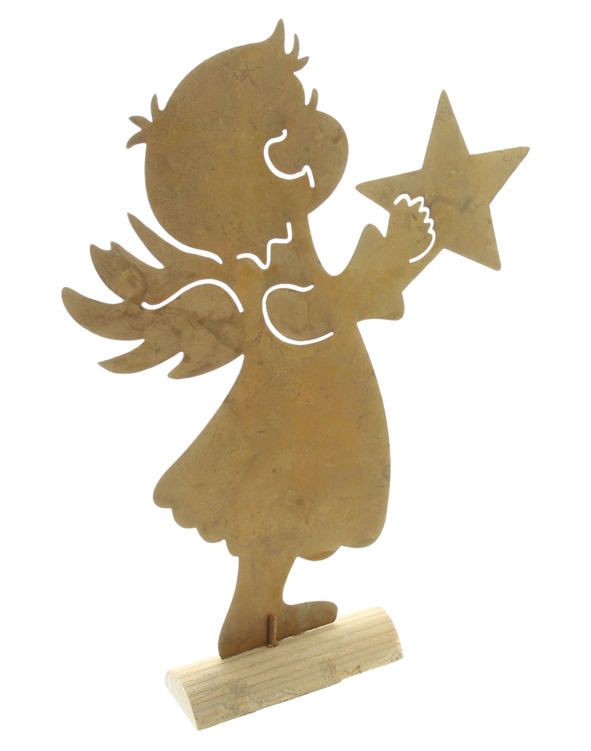Metalldeko "Engel mit Stern" im Frank Flechtwaren Online Shop für Weihnachten kaufen Metalldeko "Engel mit Stern" im Frank Flechtwaren Online Shop für Weihnachten kaufen