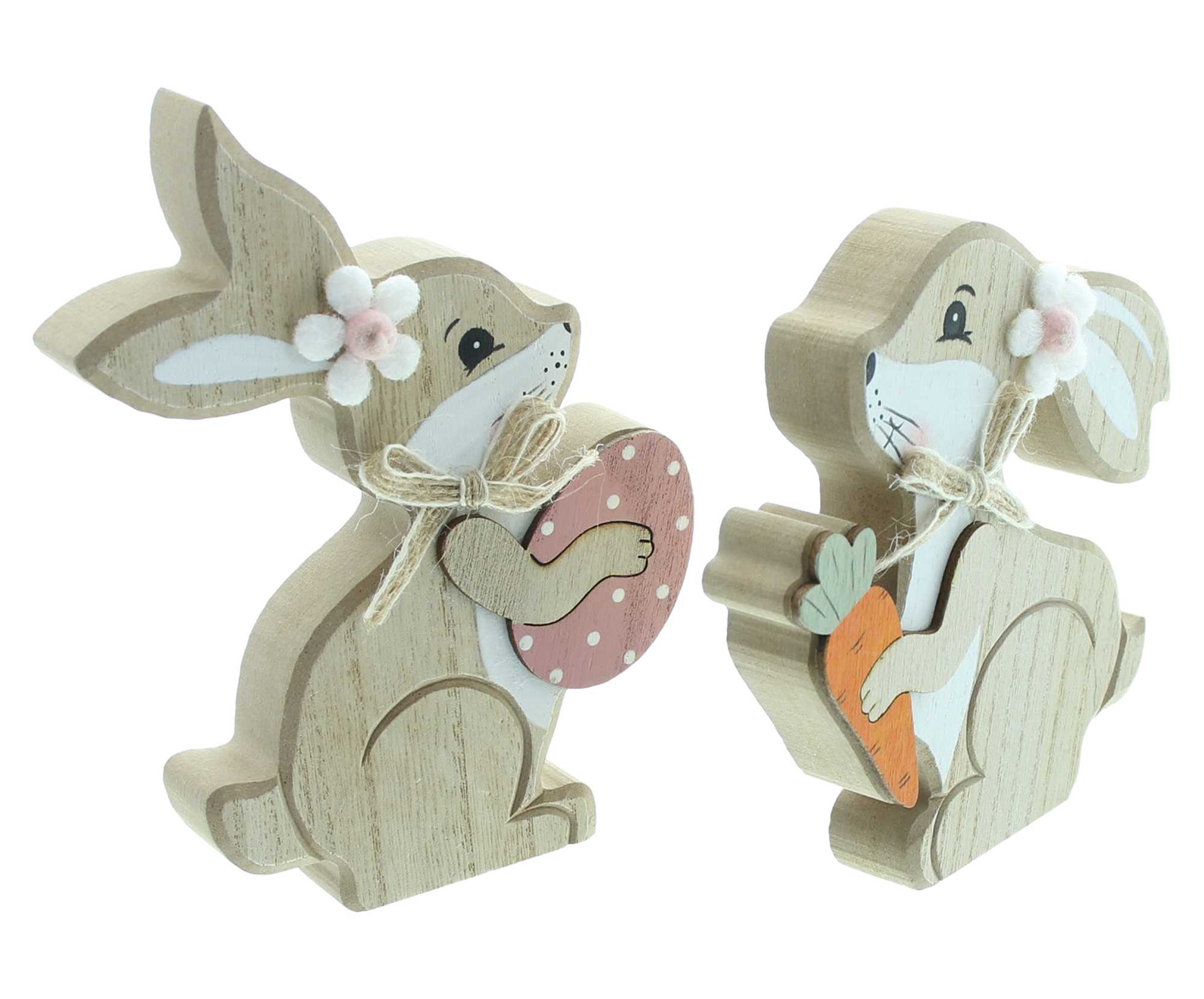 Hase "Friends", 2er Set  im Frank Flechtwaren Online Shop für Hasen &amp; Co kaufen