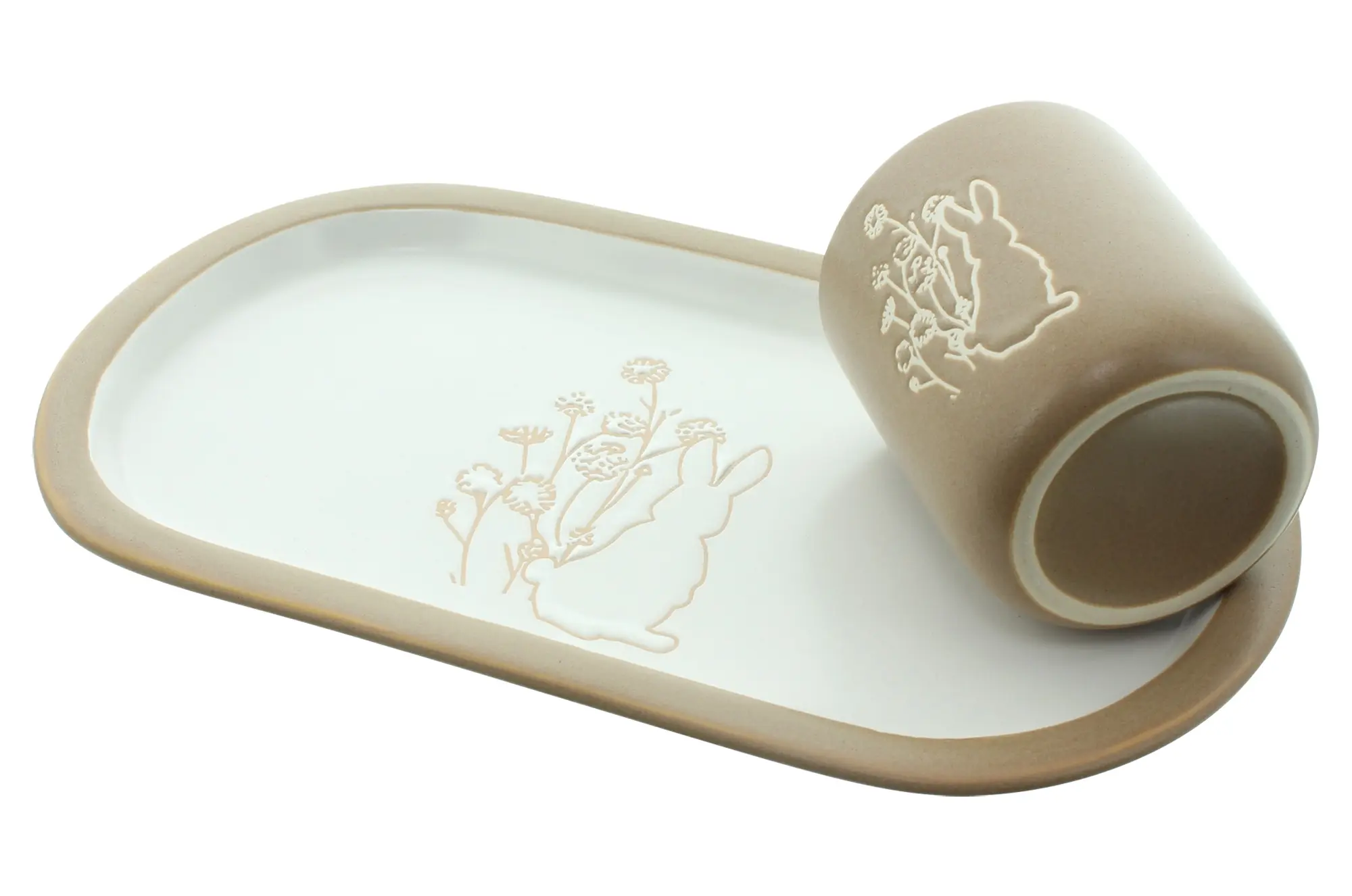 Geschirrset "Frühlingshäschen", 2tlg.  im Frank Flechtwaren Online Shop für Küche kaufen