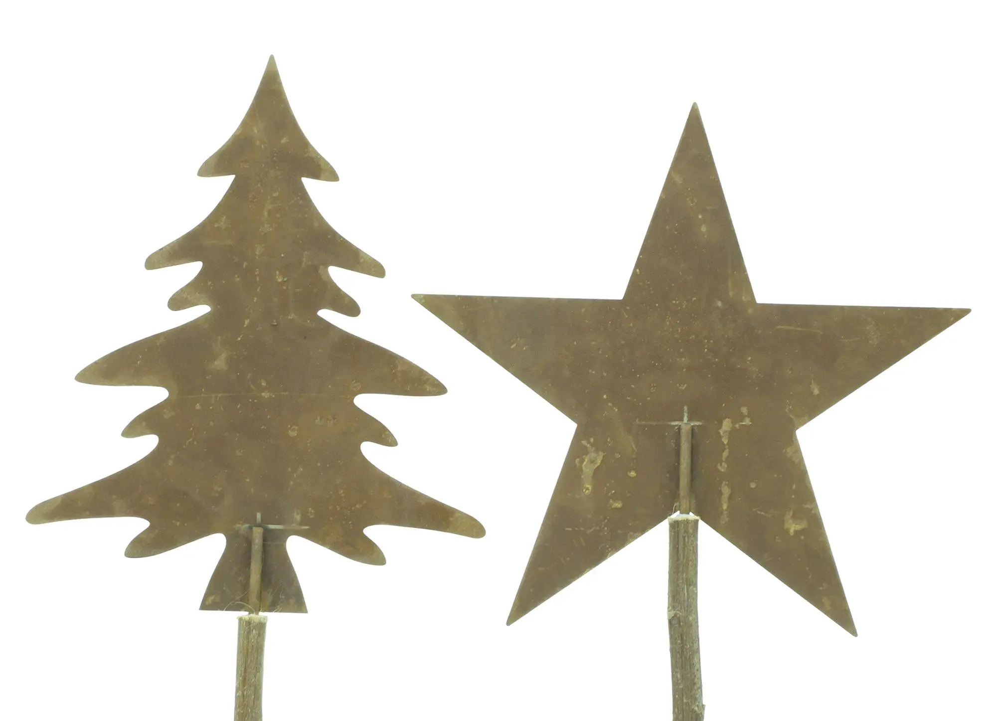Stecker "Tanne & Stern", 2er Set im Frank Flechtwaren Online Shop für Gartenstecker kaufen Stecker "Tanne & Stern", 2er Set im Frank Flechtwaren Online Shop für Gartenstecker kaufen