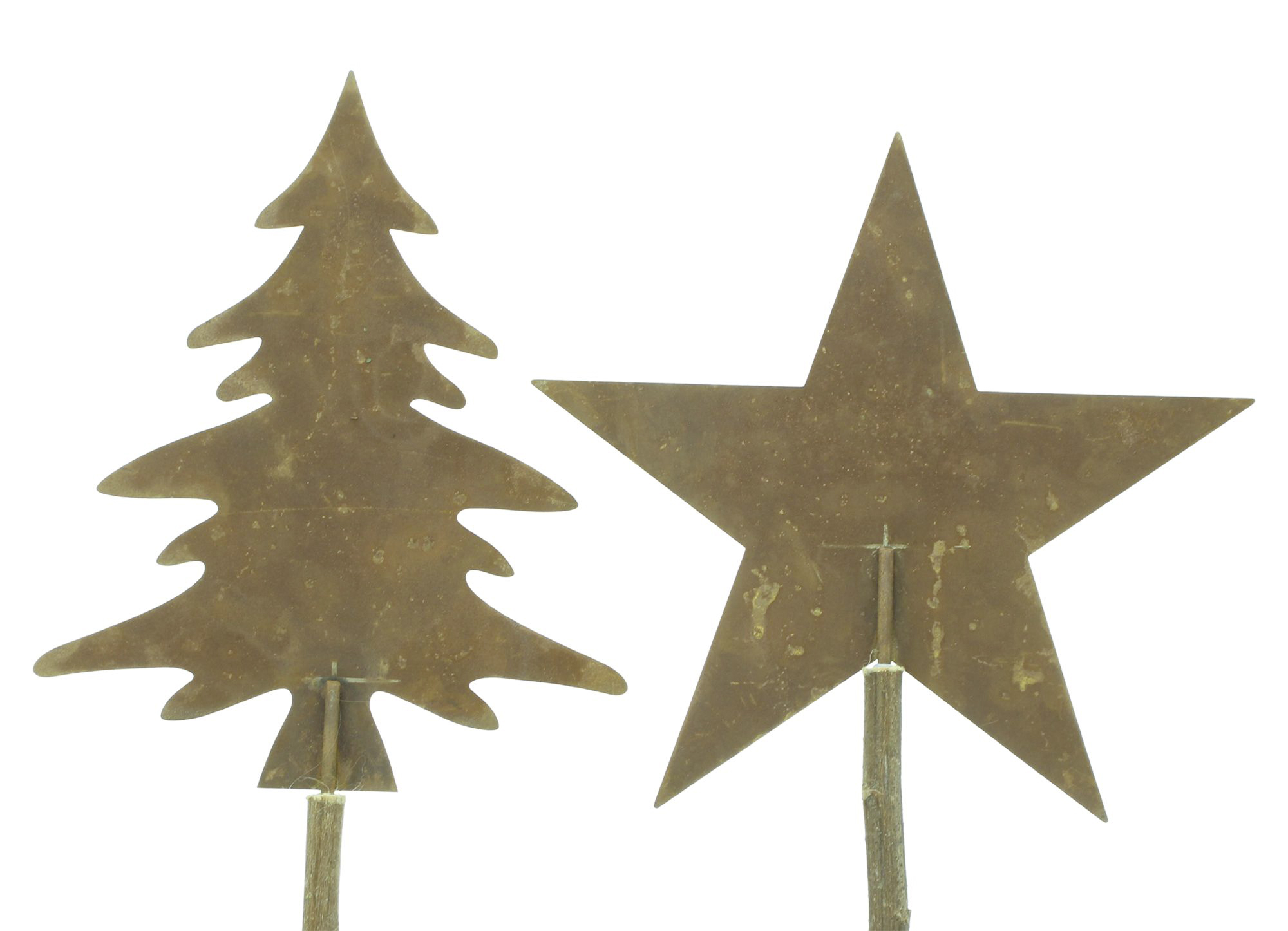 Stecker "Tanne &amp; Stern", 2er Set  im Frank Flechtwaren Online Shop für Weihnachten kaufen
