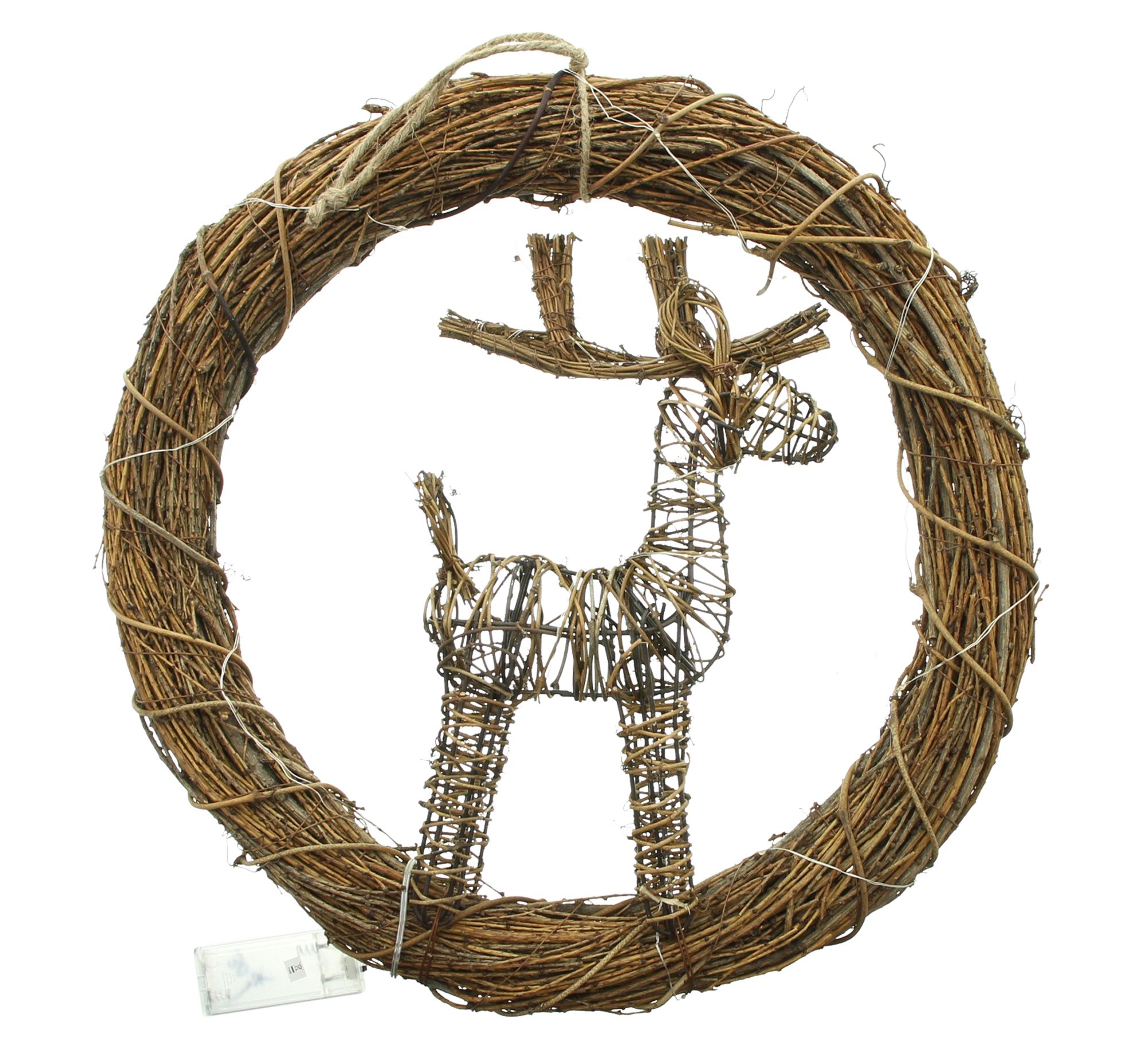 Acheter Couronne LED "renne"  dans la boutique en ligne de Frank Flechtwaren pour Automne