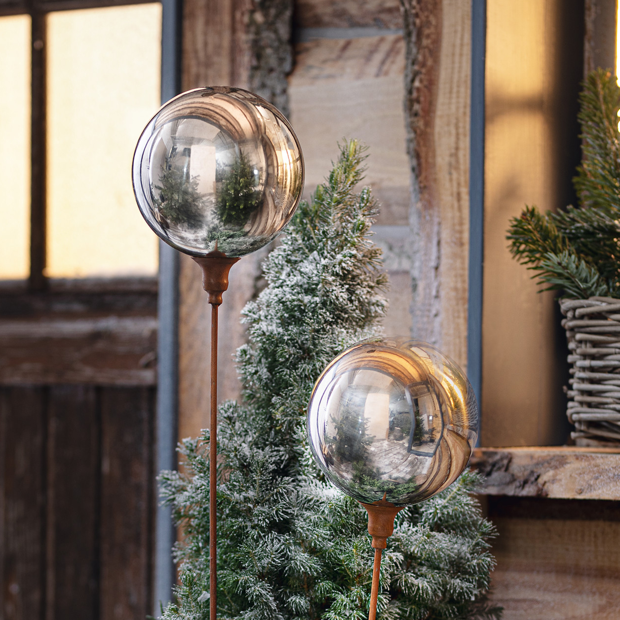 Metallstecker "Kugel"  im Frank Flechtwaren Online Shop kaufen