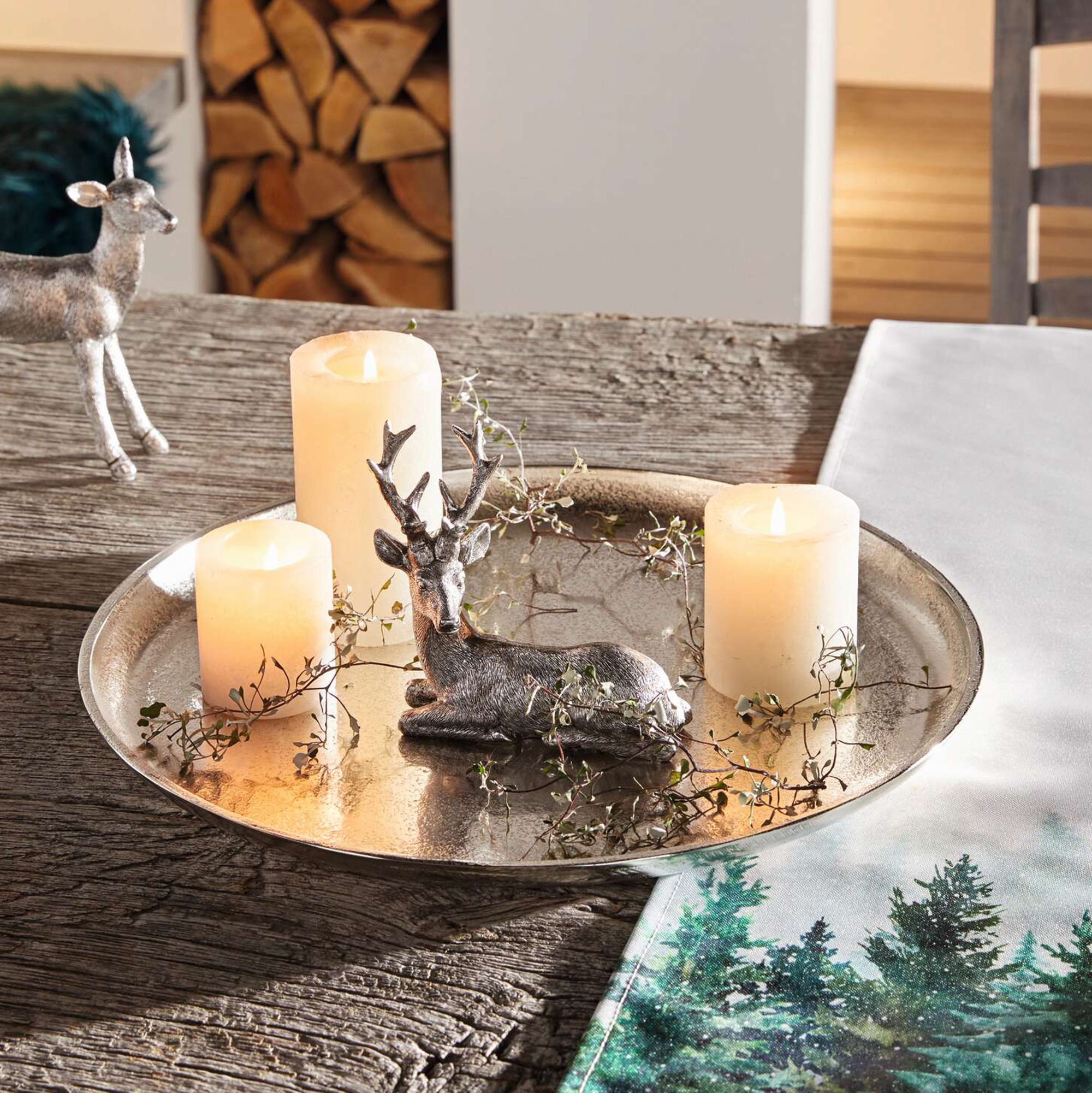 Servierplatte "Maison", rund  im Frank Flechtwaren Online Shop kaufen