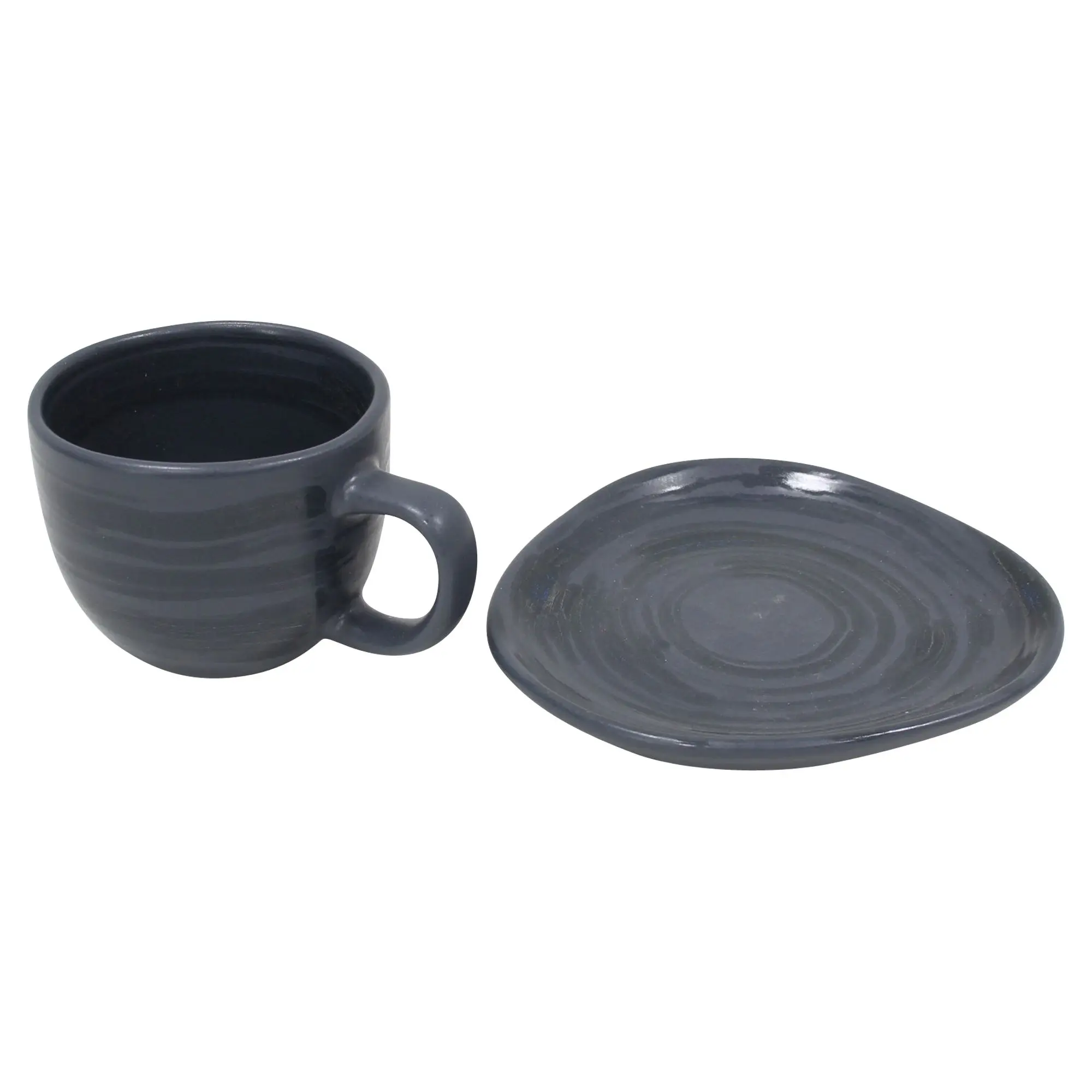 Espressotasse mit Unterteller "Circle", 2tlg.  im Frank Flechtwaren Online Shop für Küche kaufen