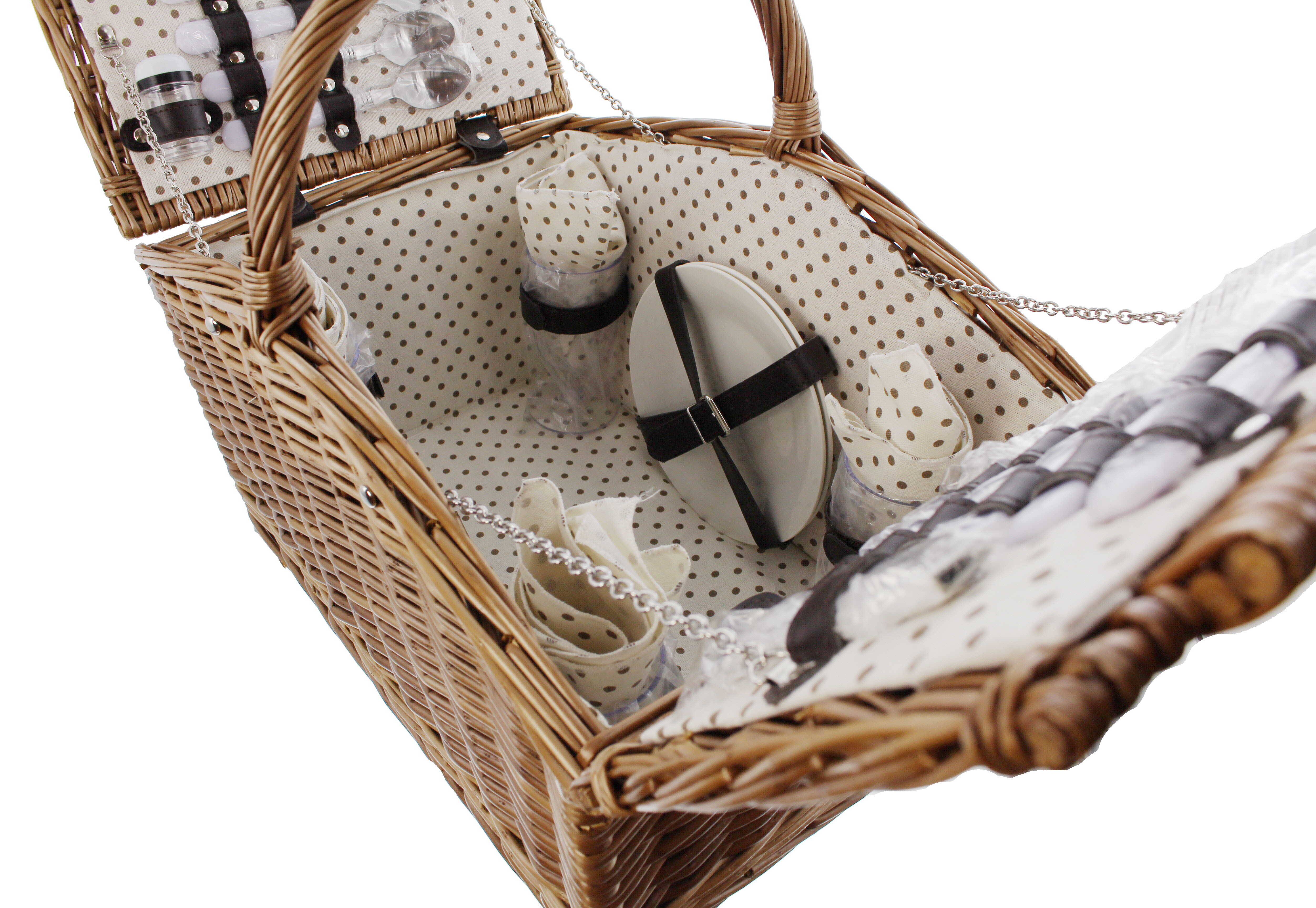 Picknickkorb "Cottage-Charme", 28tlg. im Frank Flechtwaren Online Shop für Picknickkörbe kaufen Picknickkorb "Cottage-Charme", 28tlg. im Frank Flechtwaren Online Shop für Picknickkörbe kaufen