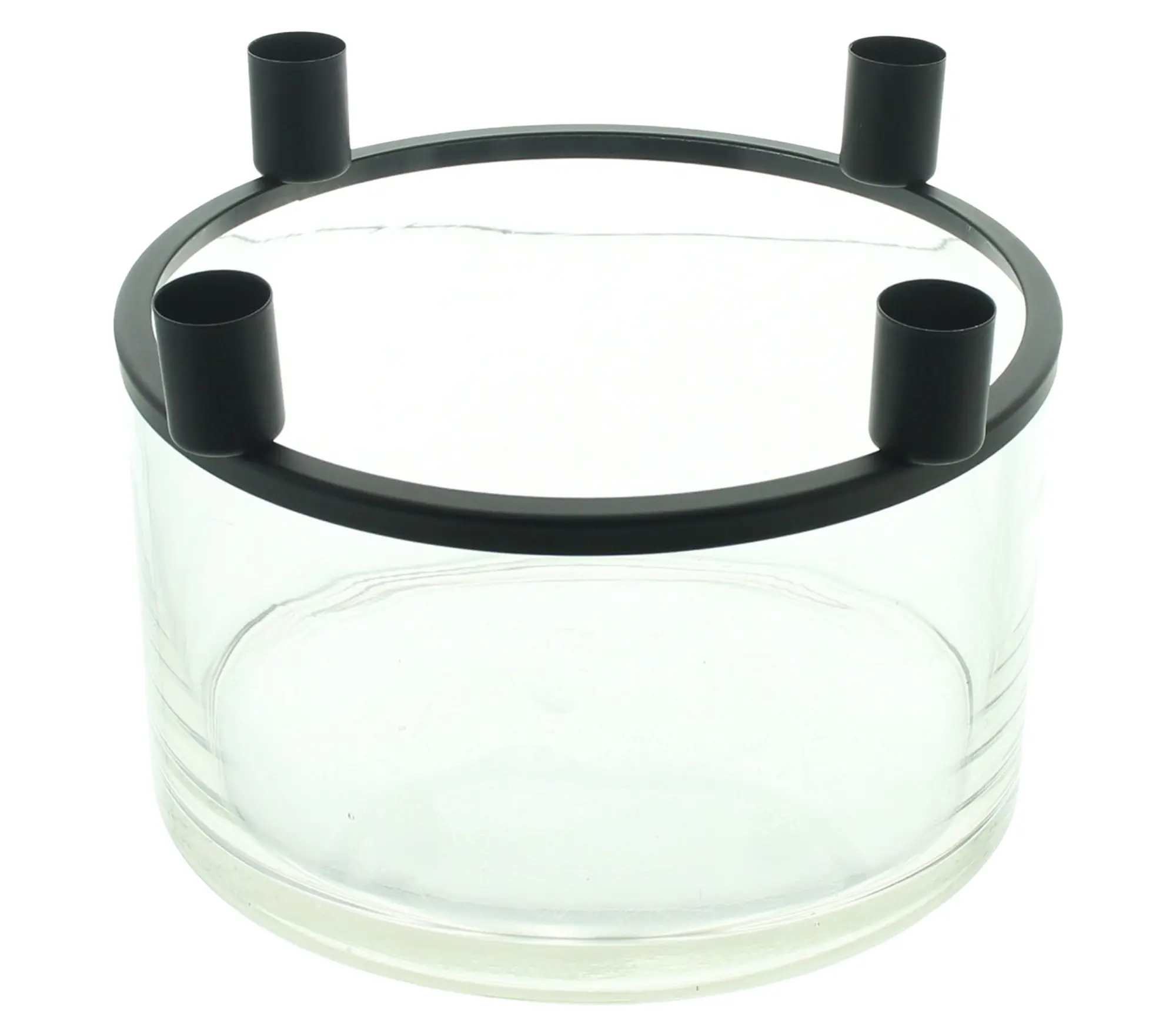 Schale "Clear" mit Stabkerzenhalter  im Frank Flechtwaren Online Shop kaufen