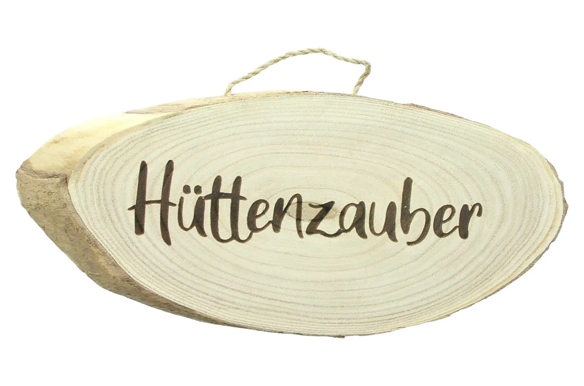 Schild "Hüttenzauber" im Frank Flechtwaren Online Shop für Dekohänger kaufen Schild "Hüttenzauber" im Frank Flechtwaren Online Shop für Dekohänger kaufen