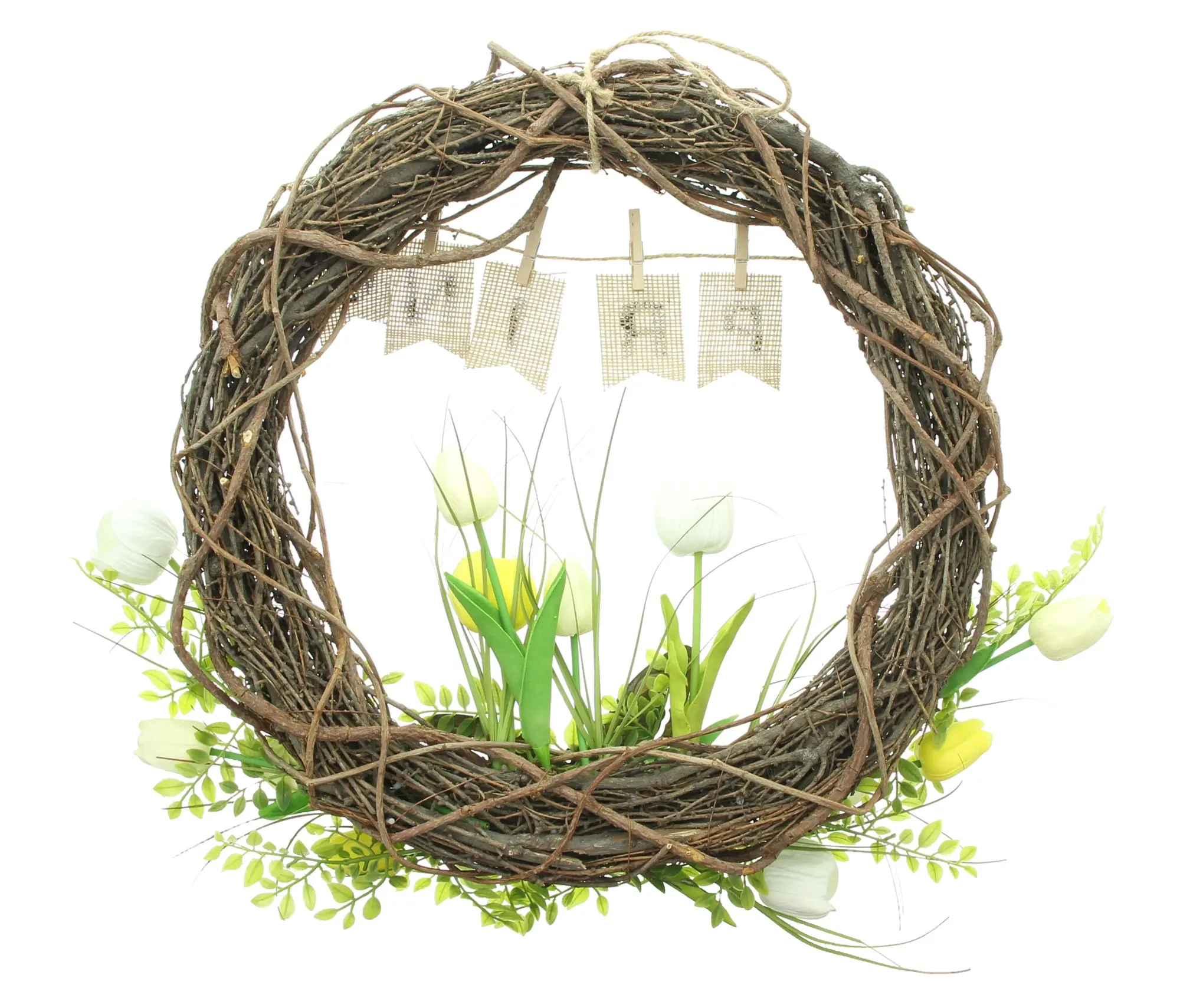 Kranz "Spring"  im Frank Flechtwaren Online Shop für Bunte Osterzeit kaufen