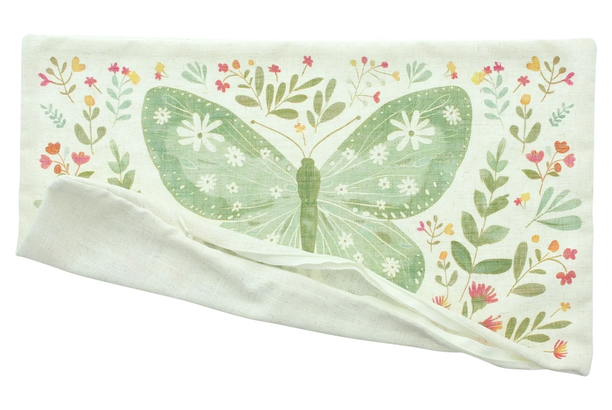 Kissenhülle "Blumenschmetterling"  im Frank Flechtwaren Online Shop für Kissenhüllen kaufen