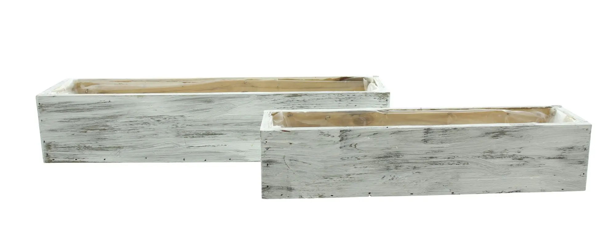 Pflanzer "Shabby-White", 2er Set  im Frank Flechtwaren Online Shop für Ostern kaufen