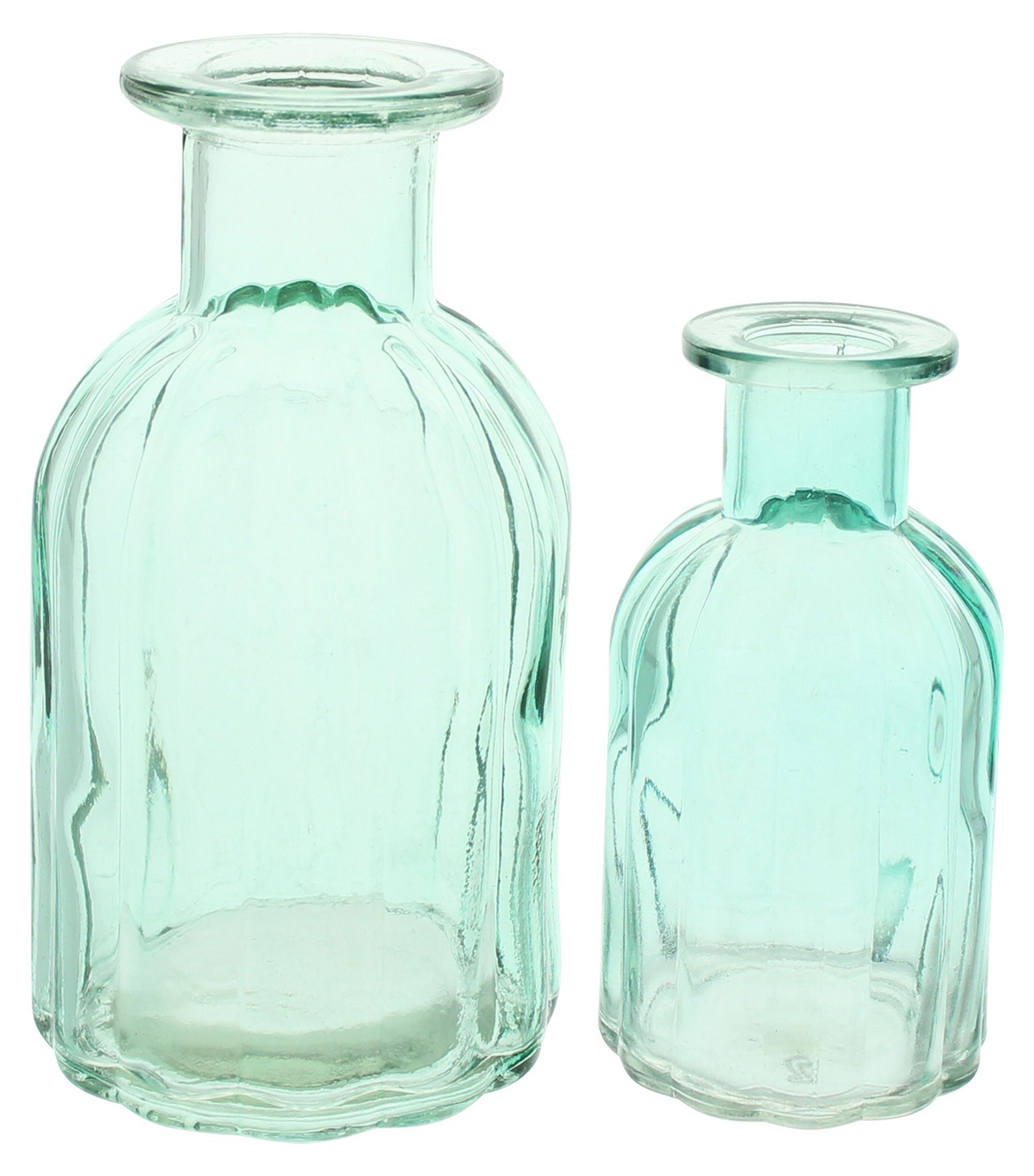 Dekovase "Aquagrün", 4er Set  im Frank Flechtwaren Online Shop kaufen
