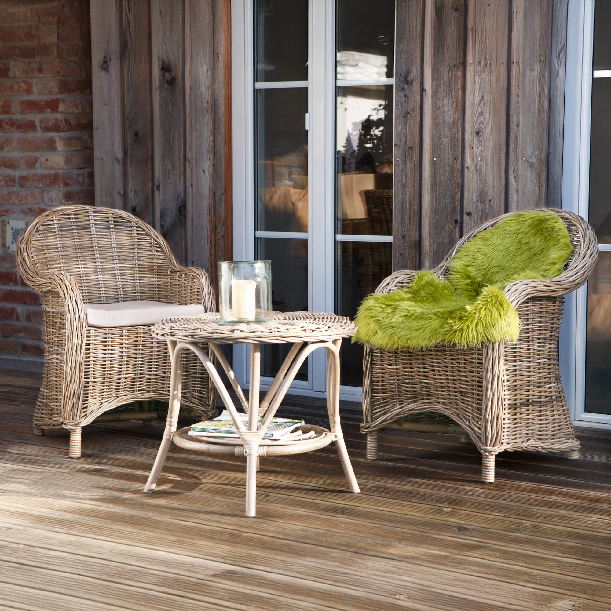 Rattansessel "Koboo Grey"  im Frank Flechtwaren Online Shop kaufen