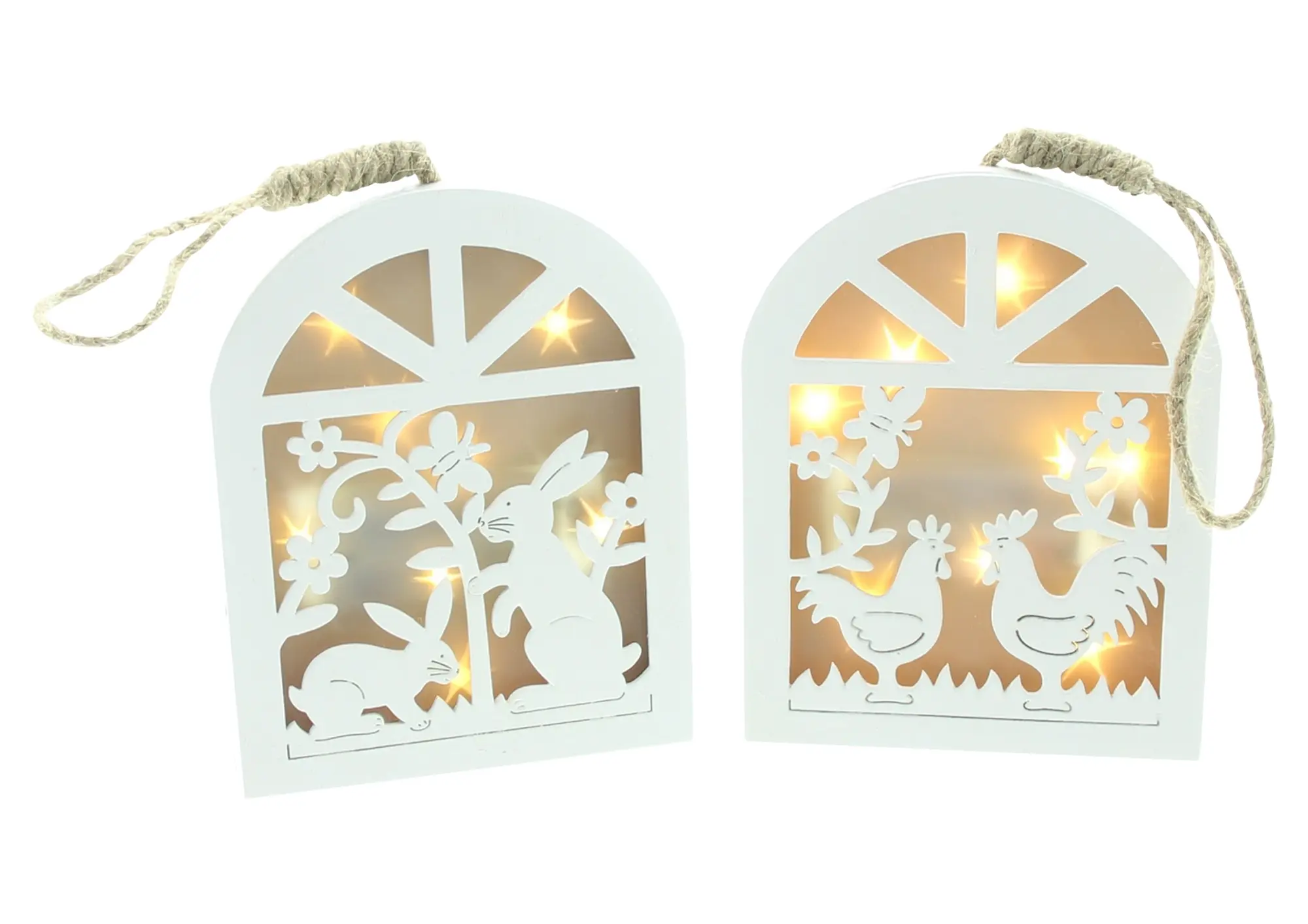 LED-Hänger "Frühling", 2er Set  im Frank Flechtwaren Online Shop für Ostern kaufen