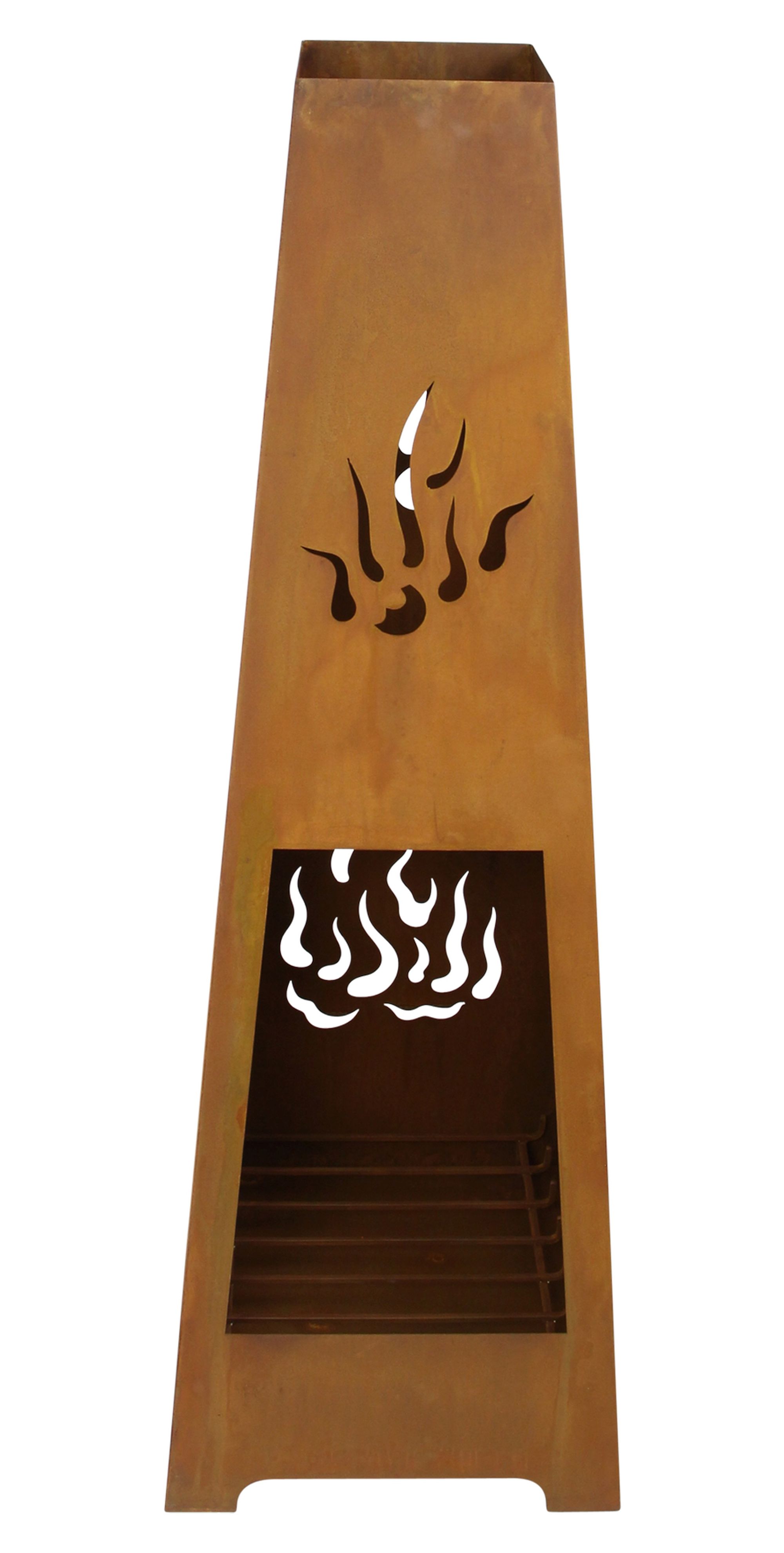 Metall-Kamin "Flamme" im Frank Flechtwaren Online Shop für Feuerschalen kaufen Metall-Kamin "Flamme" im Frank Flechtwaren Online Shop für Feuerschalen kaufen