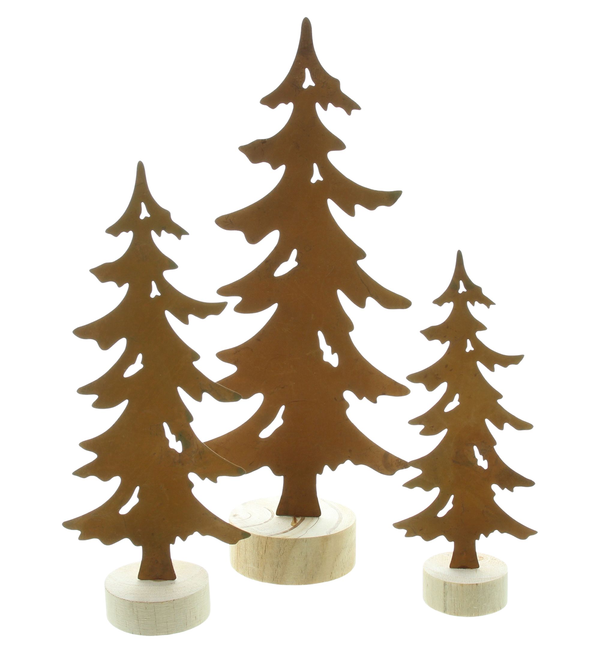 Metalldeko "Tanne", 3er Set im Frank Flechtwaren Online Shop für Weihnachten kaufen Metalldeko "Tanne", 3er Set im Frank Flechtwaren Online Shop für Weihnachten kaufen