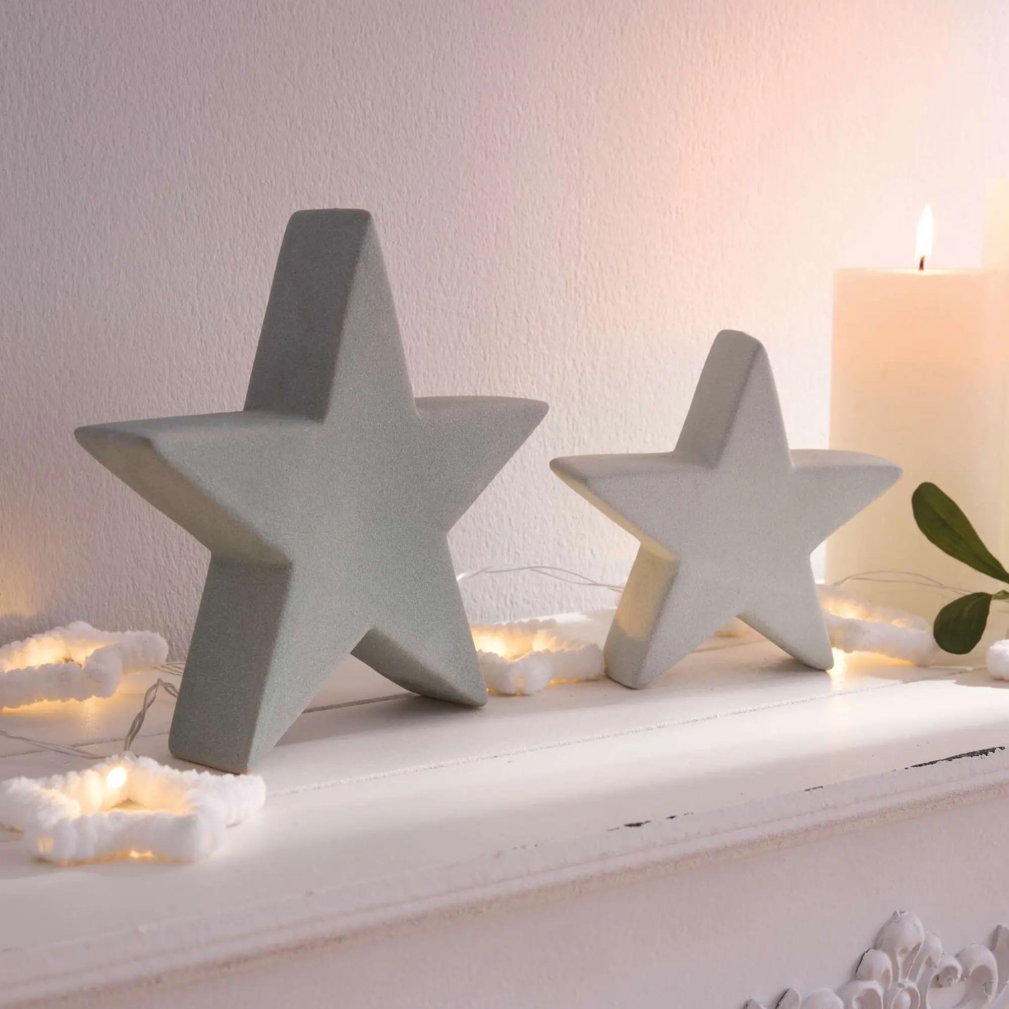 Stern "Grün", 2er Set  im Frank Flechtwaren Online Shop kaufen