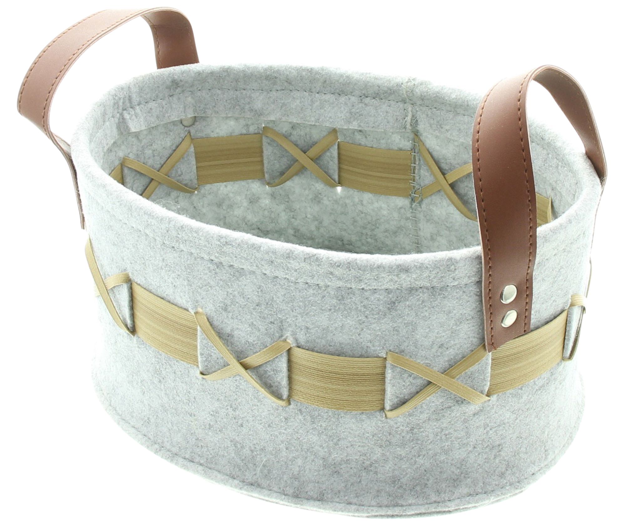 Filzkorb "Geflecht", 3er Set im Frank Flechtwaren Online Shop für Füllkörbe & Universalkörbe kaufen Filzkorb "Geflecht", 3er Set im Frank Flechtwaren Online Shop für Füllkörbe & Universalkörbe kaufen