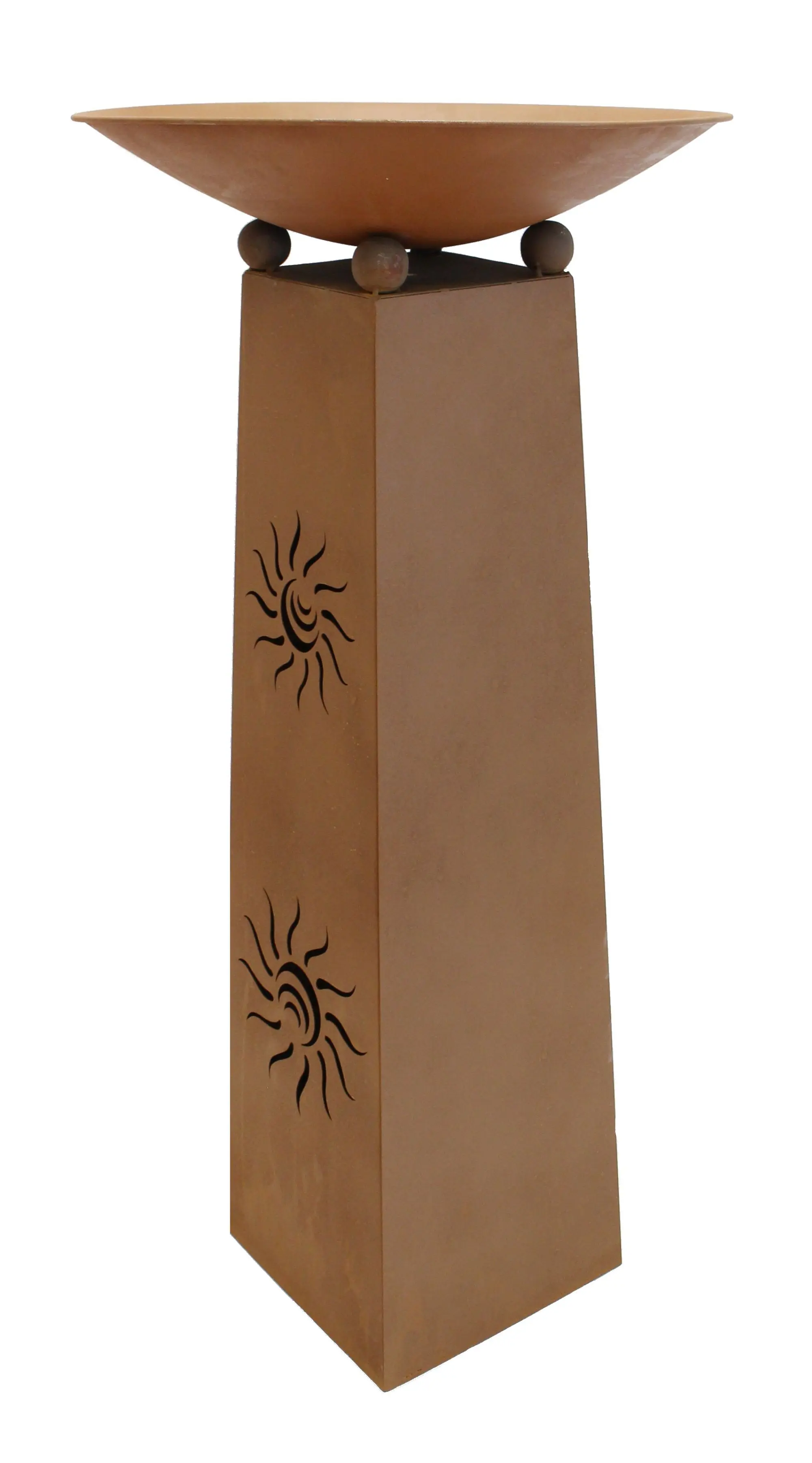 Säule "Sonne", 2tlg.  im Frank Flechtwaren Online Shop für Feuerschalen kaufen
