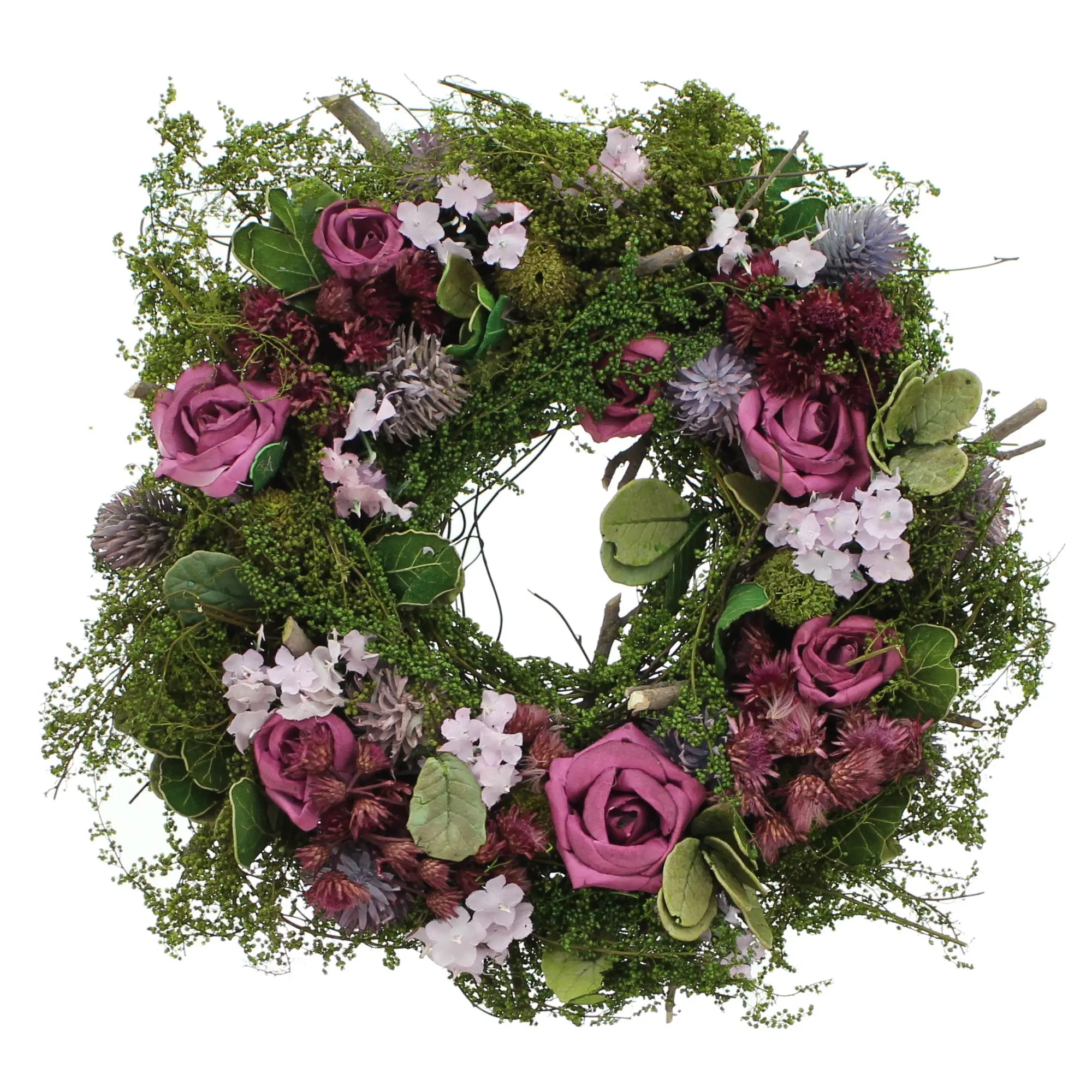 Kranz "Lila Rose"  im Frank Flechtwaren Online Shop für Ostern kaufen