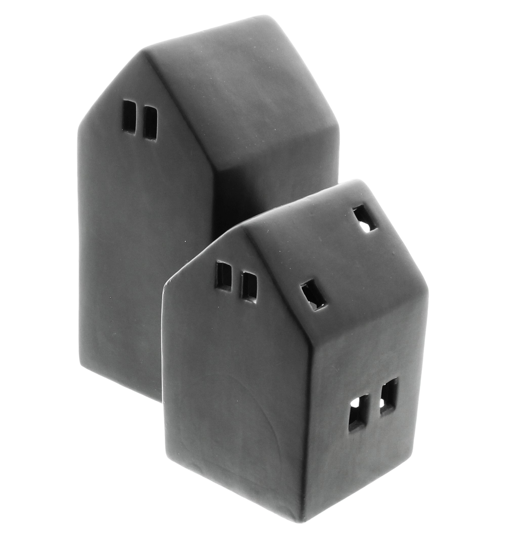 LED-Haus "Black", 2er Set im Frank Flechtwaren Online Shop für Ostern kaufen LED-Haus "Black", 2er Set im Frank Flechtwaren Online Shop für Ostern kaufen