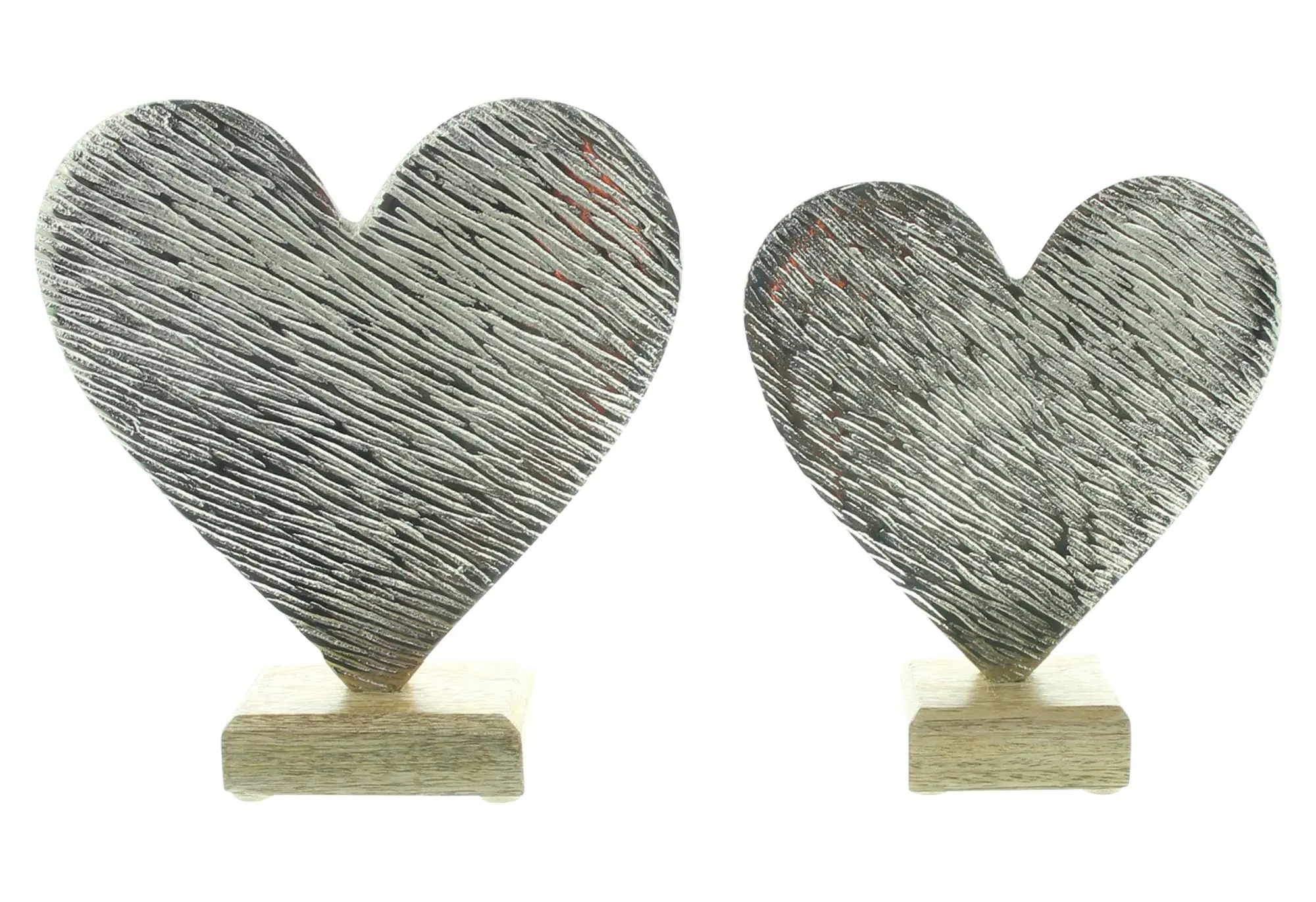 Herz "Silber", 2er Set  im Frank Flechtwaren Online Shop für Ostern kaufen