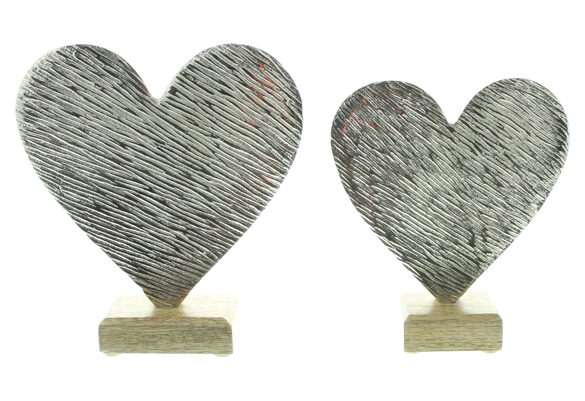 Herz "Silber", 2er Set  im Frank Flechtwaren Online Shop für Ostern kaufen