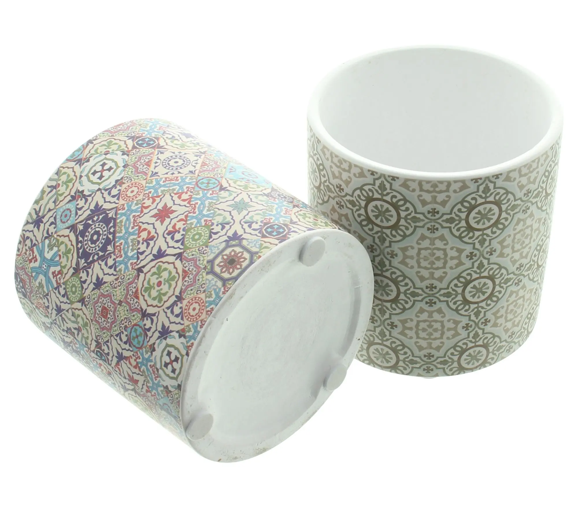 Blumentopf "Mosaik", 2er Set  im Frank Flechtwaren Online Shop für Pflanztöpfe kaufen