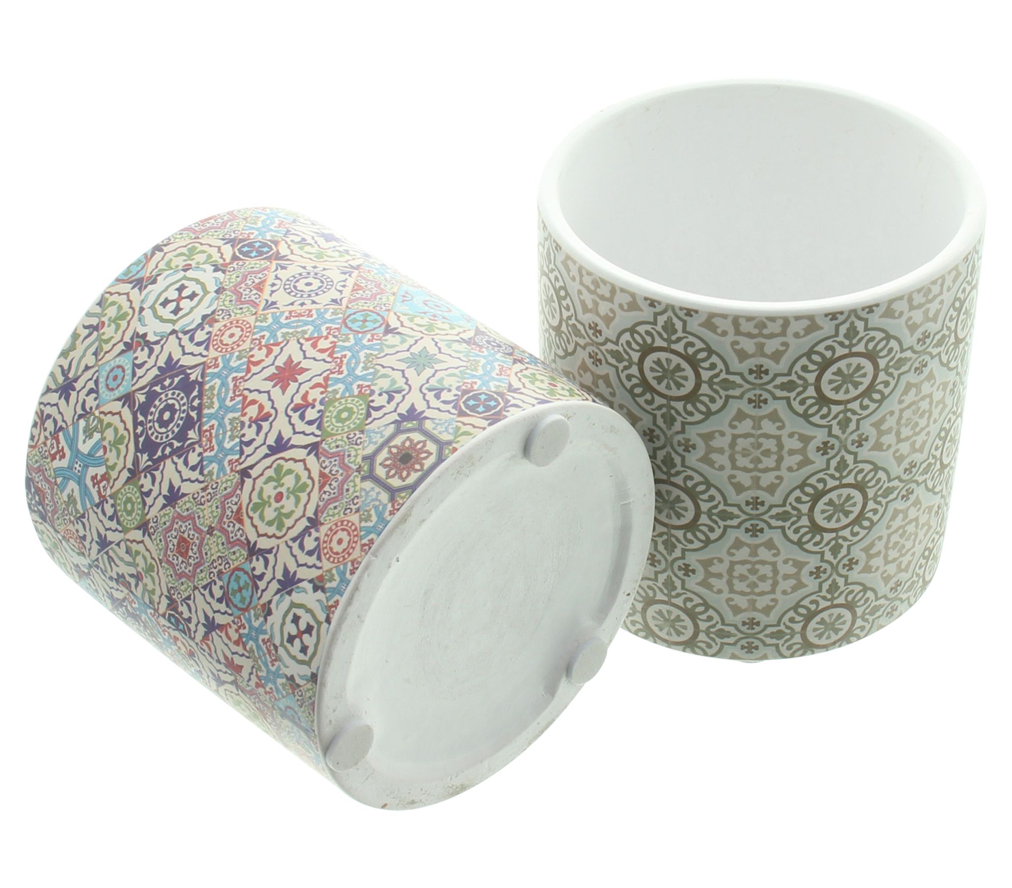 Blumentopf "Mosaik", 2er Set  im Frank Flechtwaren Online Shop für Pflanztöpfe kaufen