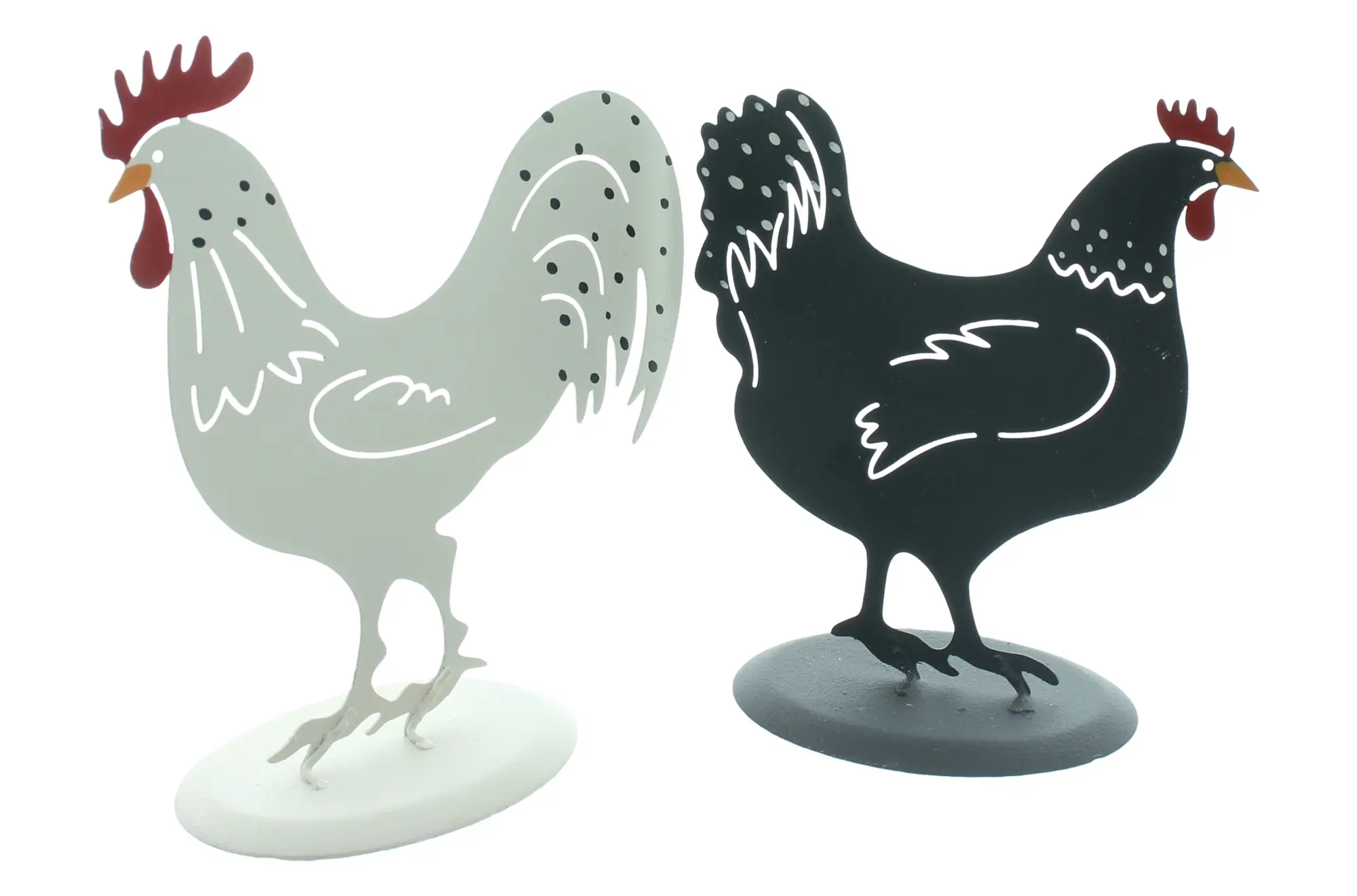 Figur "Black &amp; White", 2er Set  im Frank Flechtwaren Online Shop für Dekofiguren kaufen