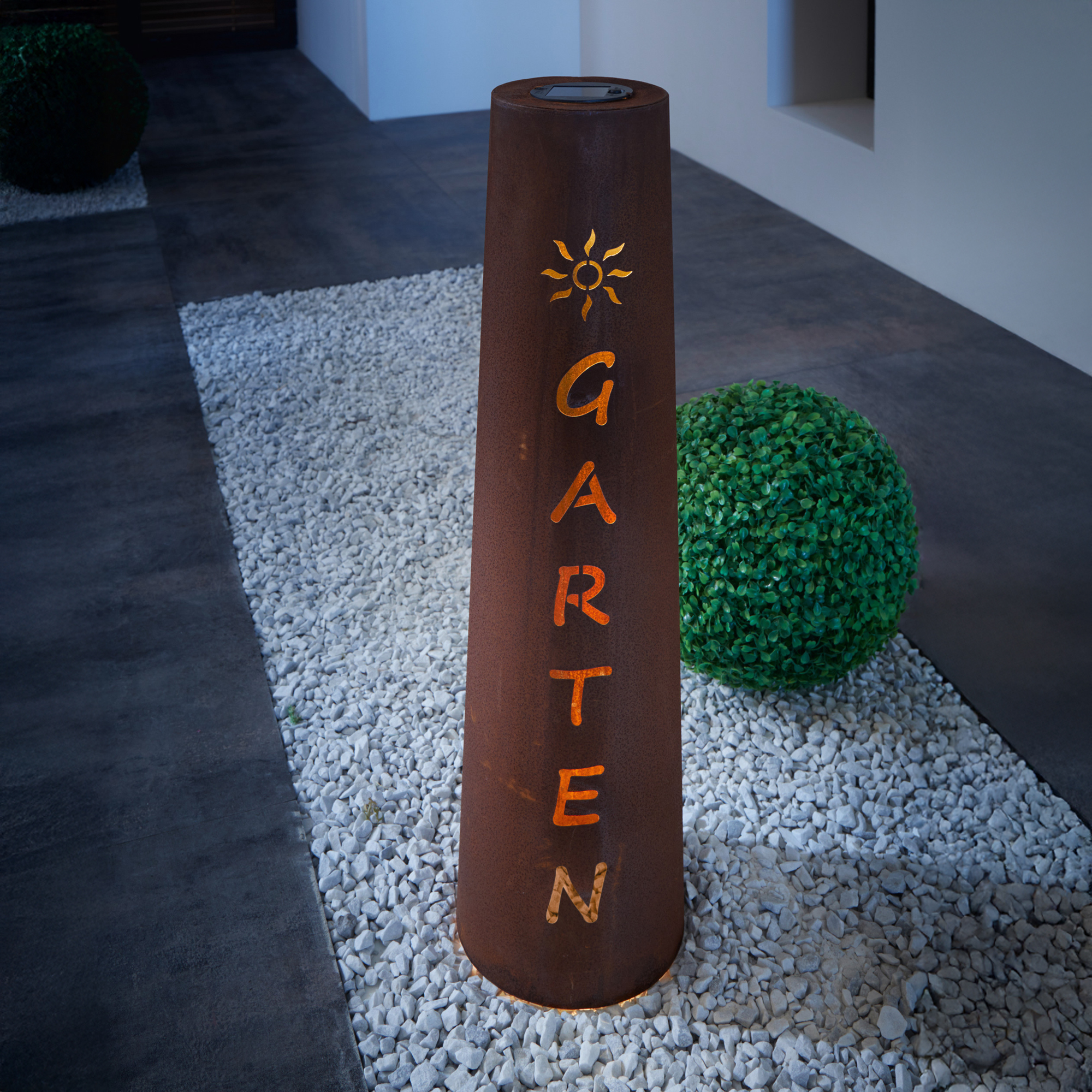 LED-Säule "Garten"  im Frank Flechtwaren Online Shop kaufen