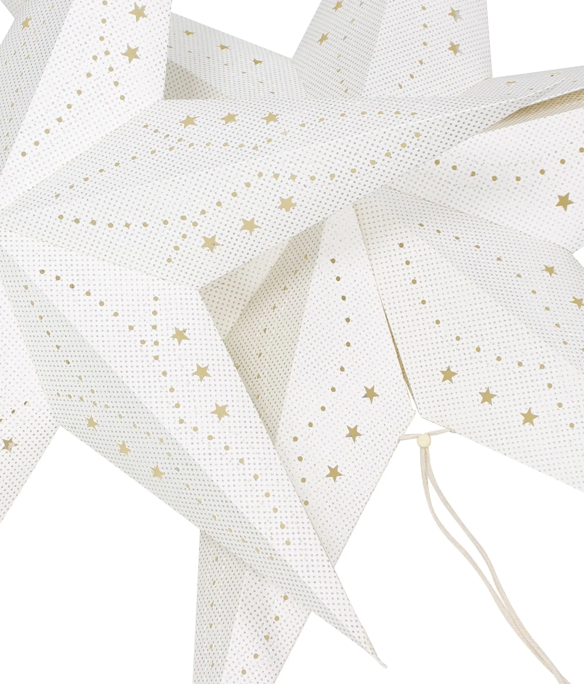 Deko-Stern "White &amp; Silver", 2er Set  im Frank Flechtwaren Online Shop für Sterne kaufen