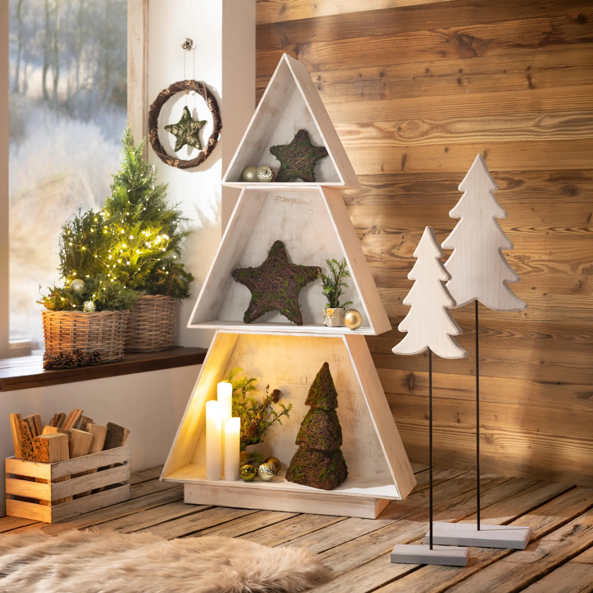 Steckregal "Tannenbaum"  im Frank Flechtwaren Online Shop kaufen