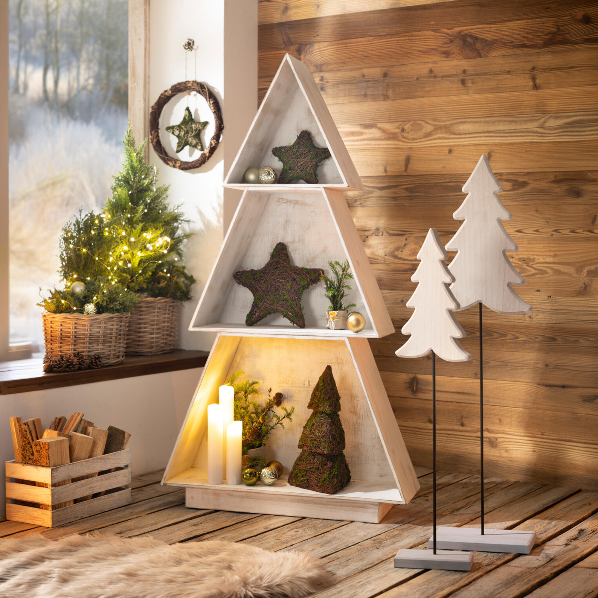 Steckregal "Tannenbaum"  im Frank Flechtwaren Online Shop kaufen