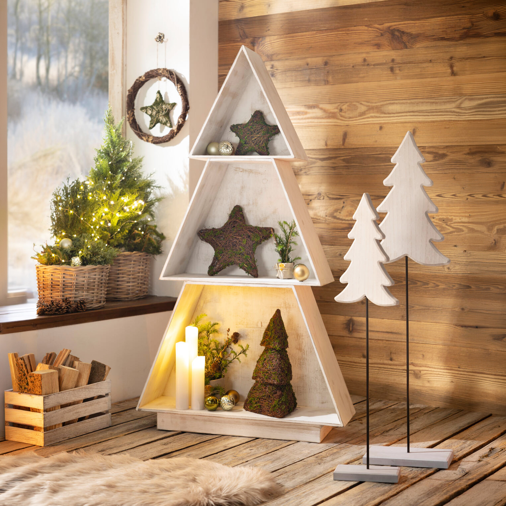 Steckregal "Tannenbaum", 3tlg.  im Frank Flechtwaren Online Shop kaufen