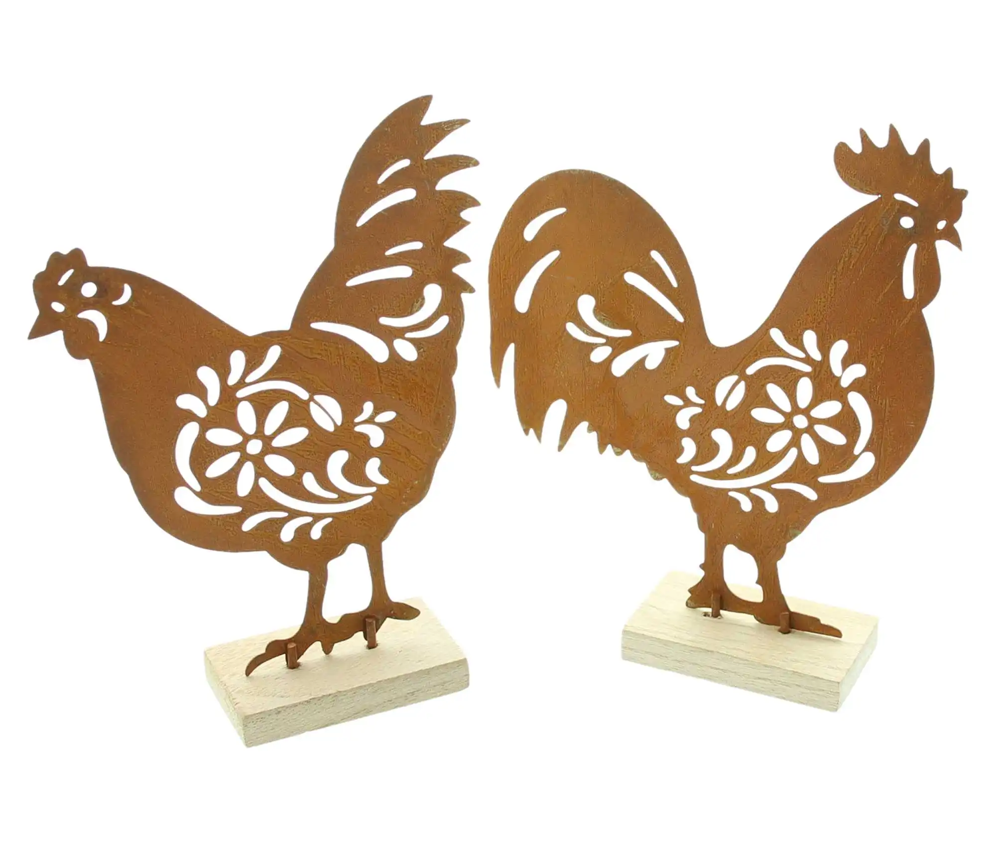 Figur "Huhn & Hahn", 2er Set im Frank Flechtwaren Online Shop für Ostern kaufen Figur "Huhn & Hahn", 2er Set im Frank Flechtwaren Online Shop für Ostern kaufen